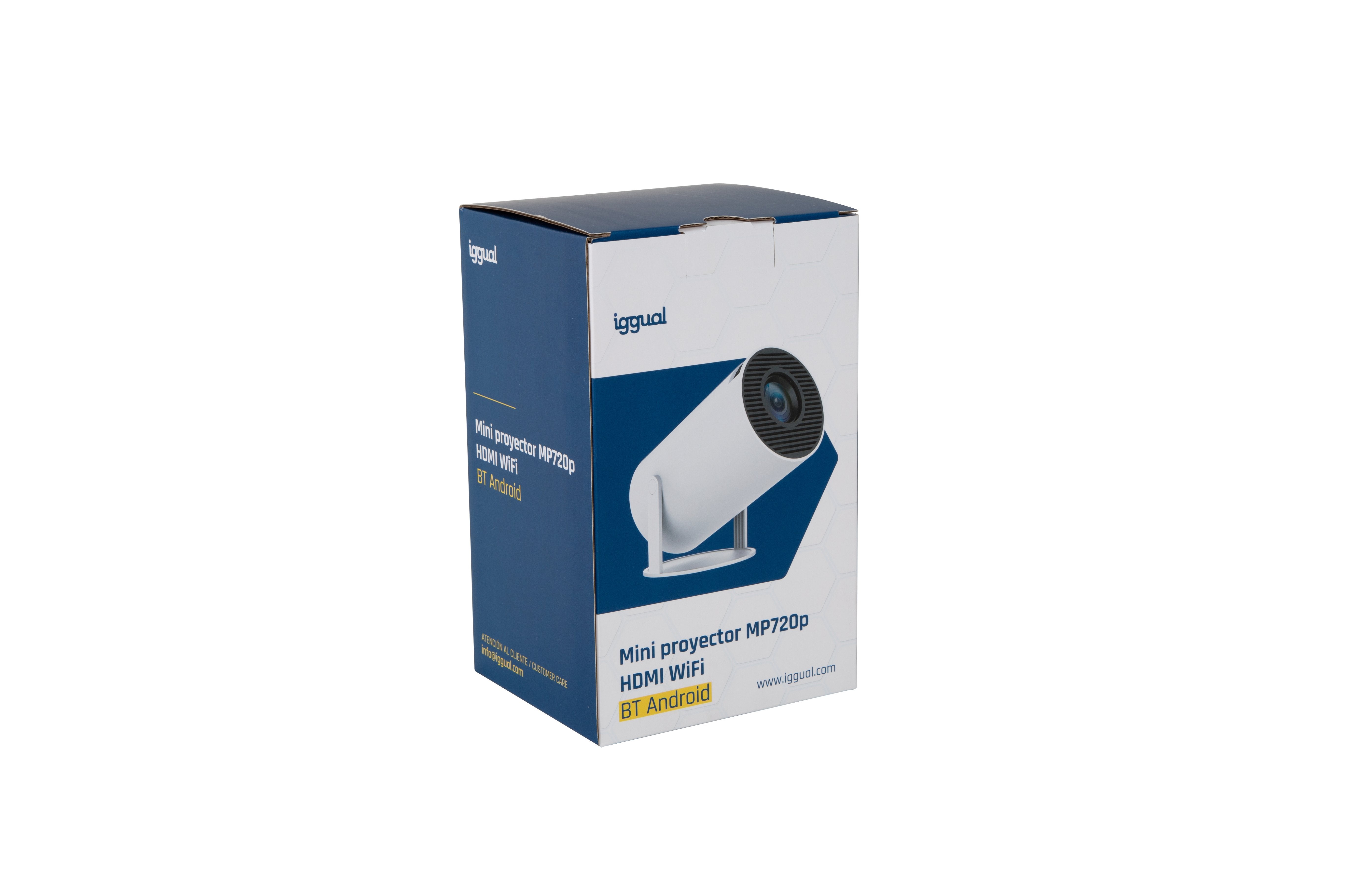 Iggual Mini Proyector Mp720p Hdmi Wifi Bt Android