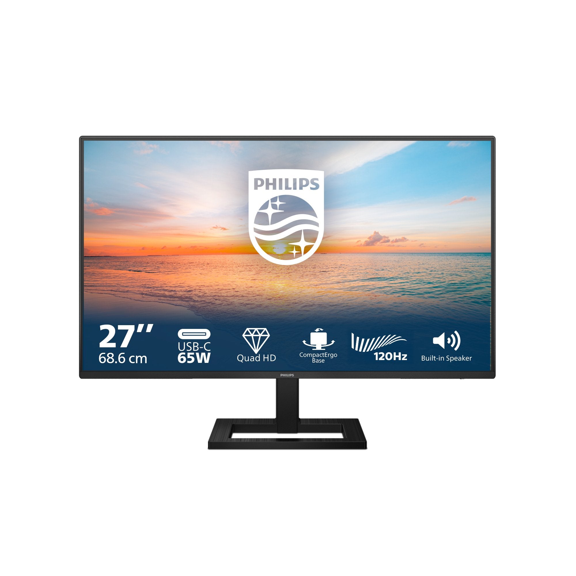EAN 8712581804442 - Philips 1000 series 27E1N1600AE/00 pantalla para PC 68,6 cm (27") 2560 x 1440 Pixeles Quad HD LCD Negro imagen 1
