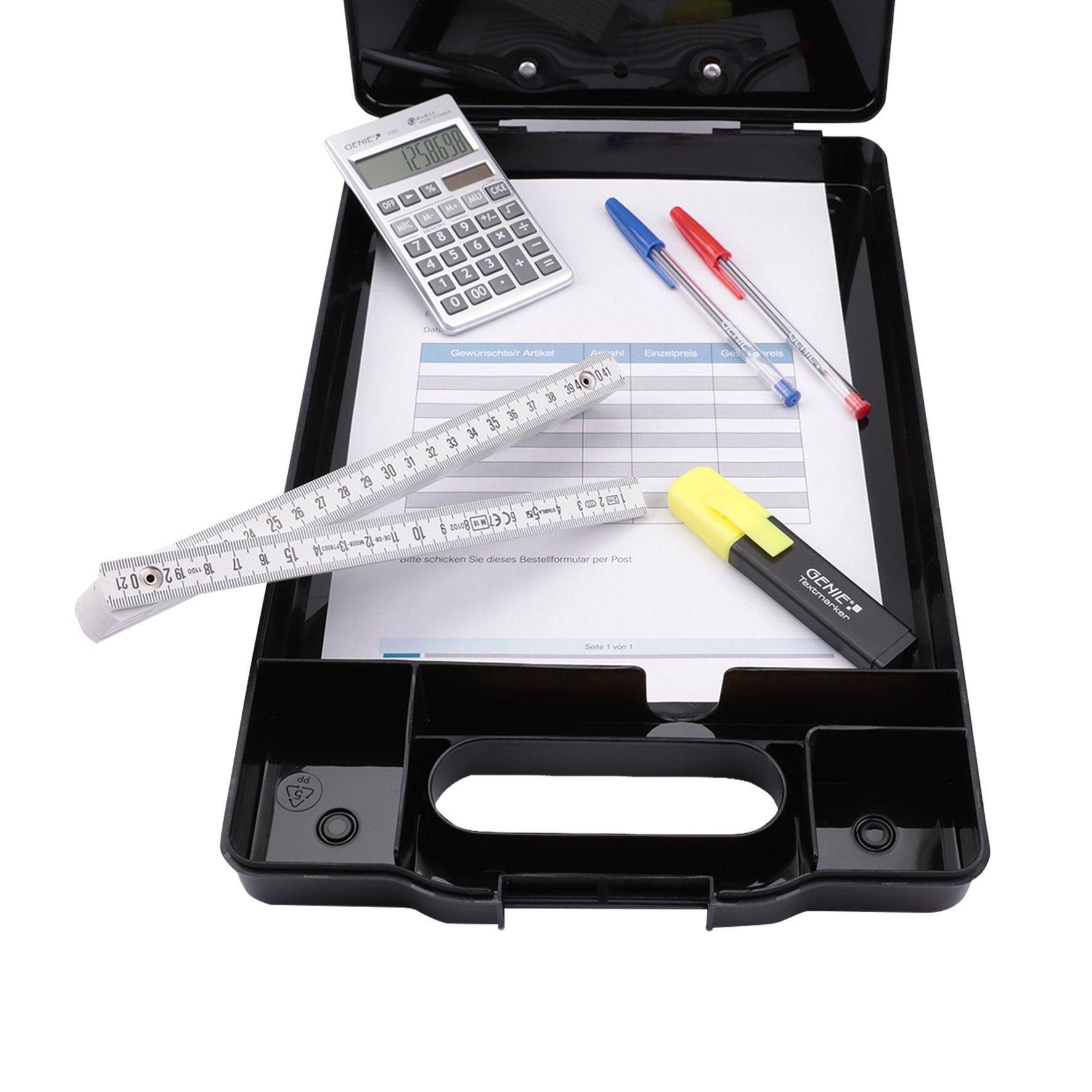 Portapapeles Genie Cl900b Con Compartimento De Almacenamiento Negro