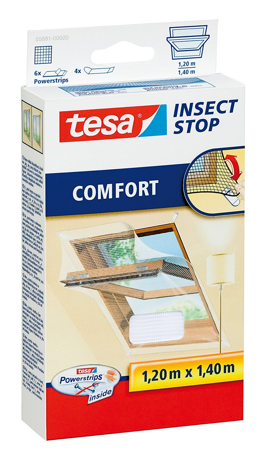Tesa 55881 Red Anti Mosquitos Ventana Blanco 1,2 X 1,4m