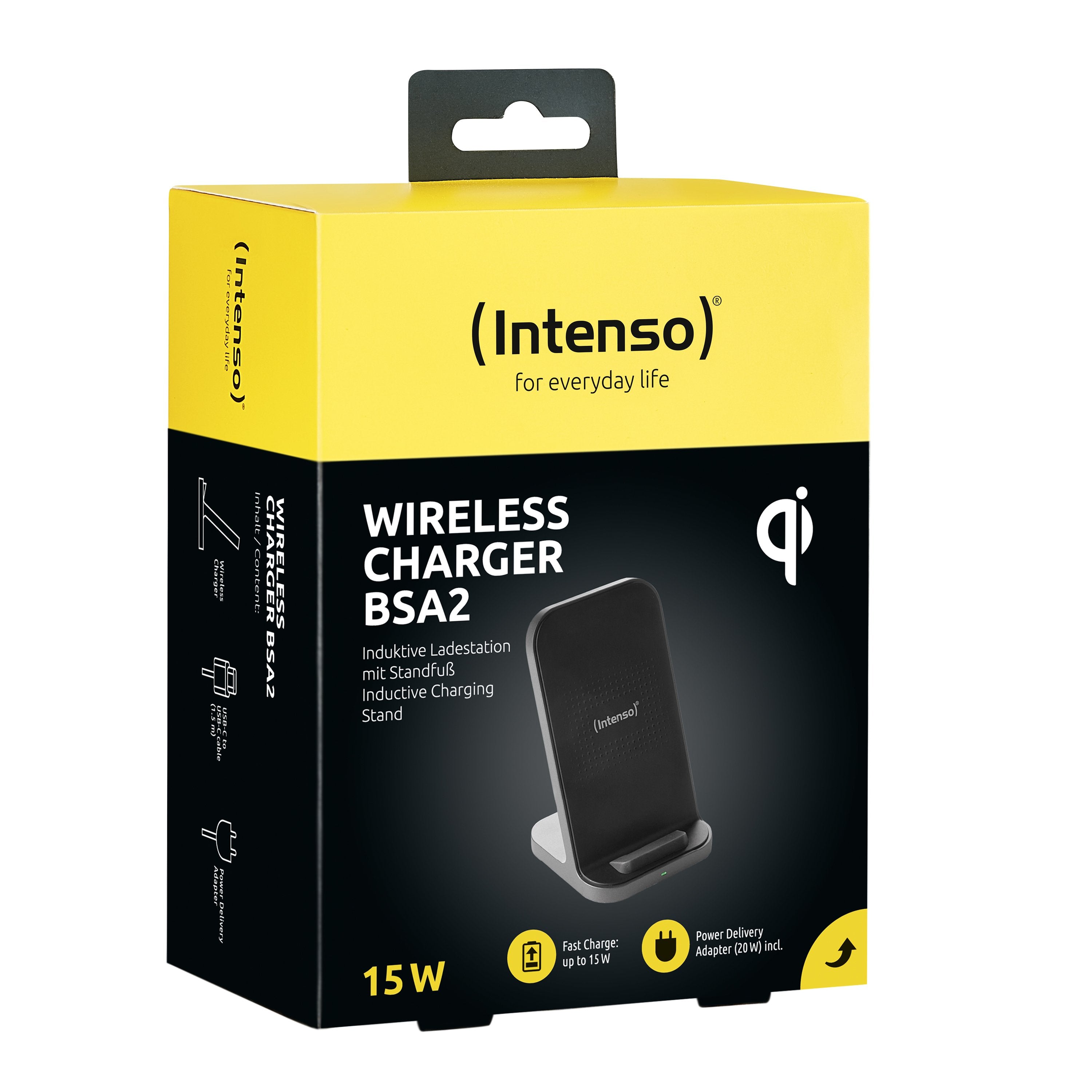 Cargador Intenso Wireless Charger Bsa2 Negro