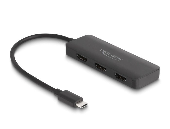 Delock Usb Tipo-C Splitter (Dp Alt Mode) A 3 X Hdmi 4k 60 Hz