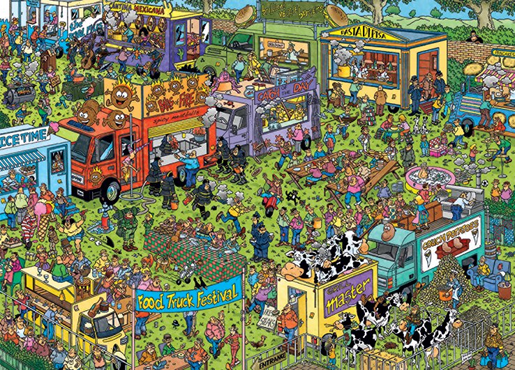 Jumbo Jan Van Haasteren Food Truck Festival 1500 Teile Puzzle (20042)