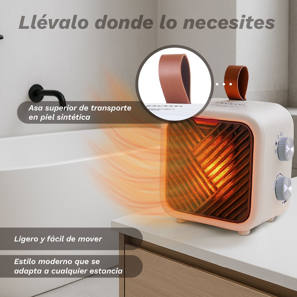 Calefactor Grunkel Cf-1500cm 1500w Termostato Regulable