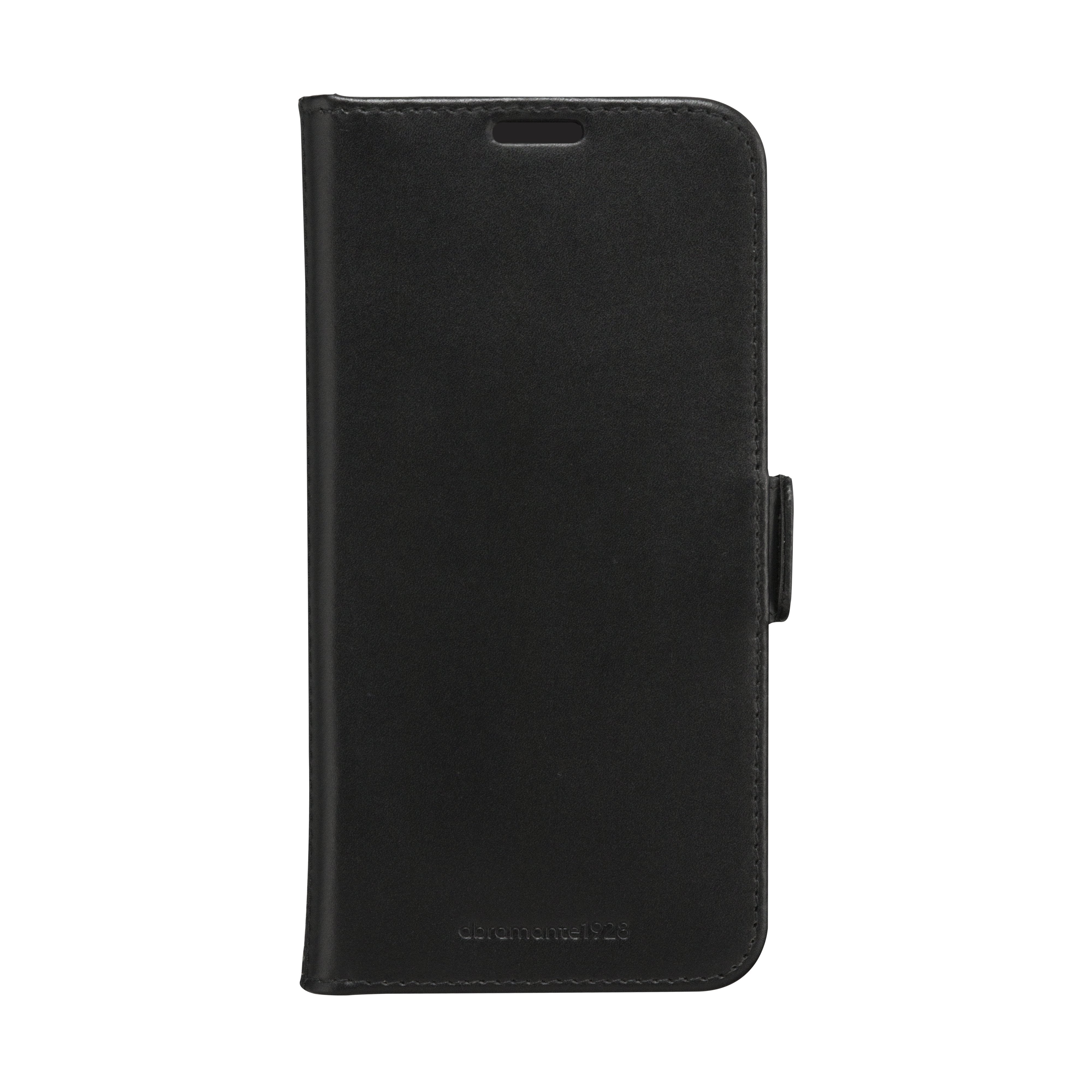 Dbramante1928 Copenhagen Funda Con Tapa Para Teléfono Móvil Cuero De Grano Entero Negro Para Samsung Galaxy A55