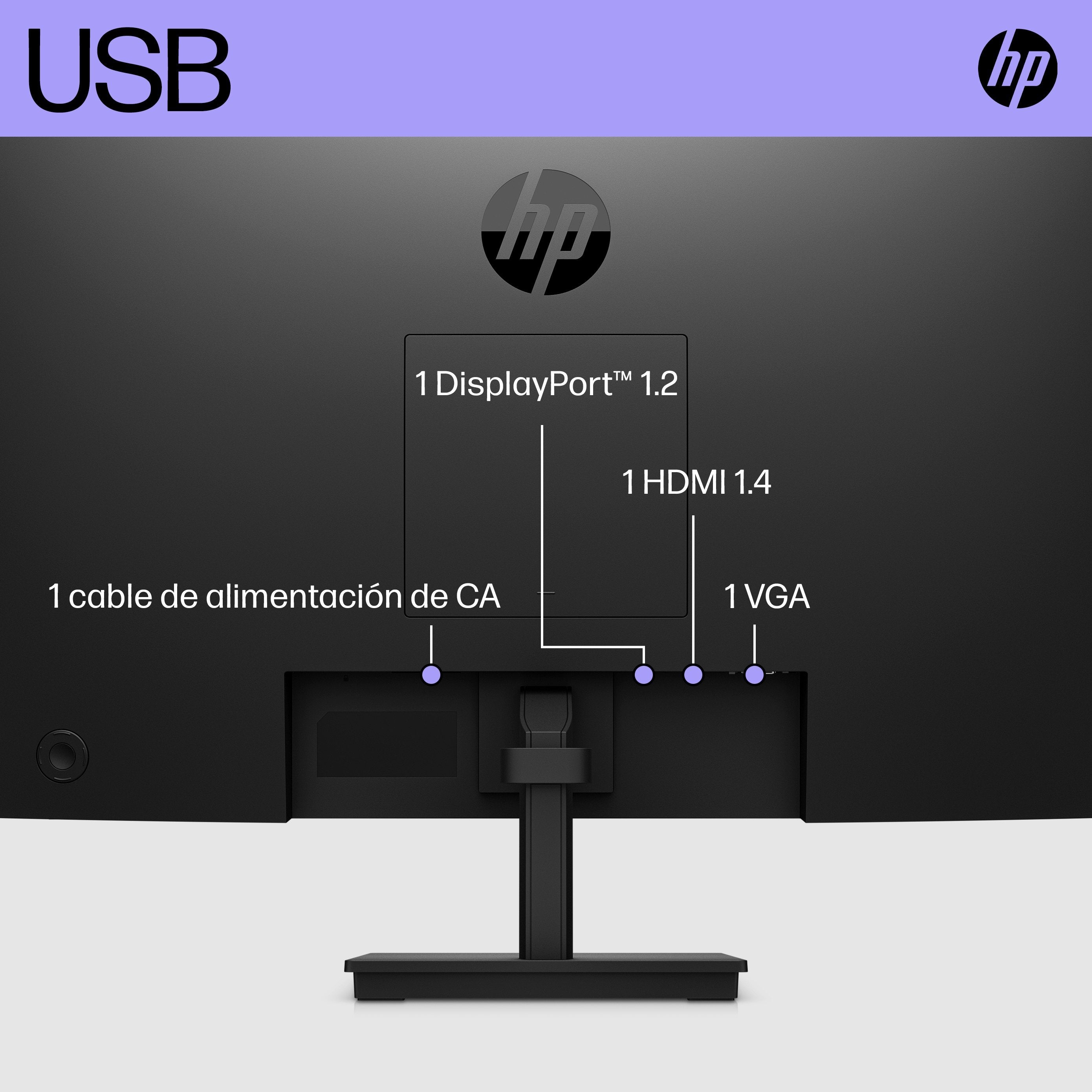 EAN 5715063139813 - HP V24i G5 FHD Monitor pantalla para PC 60,5 cm (23.8") 1920 x 1080 Pixeles Full HD LCD Negro imagen 3