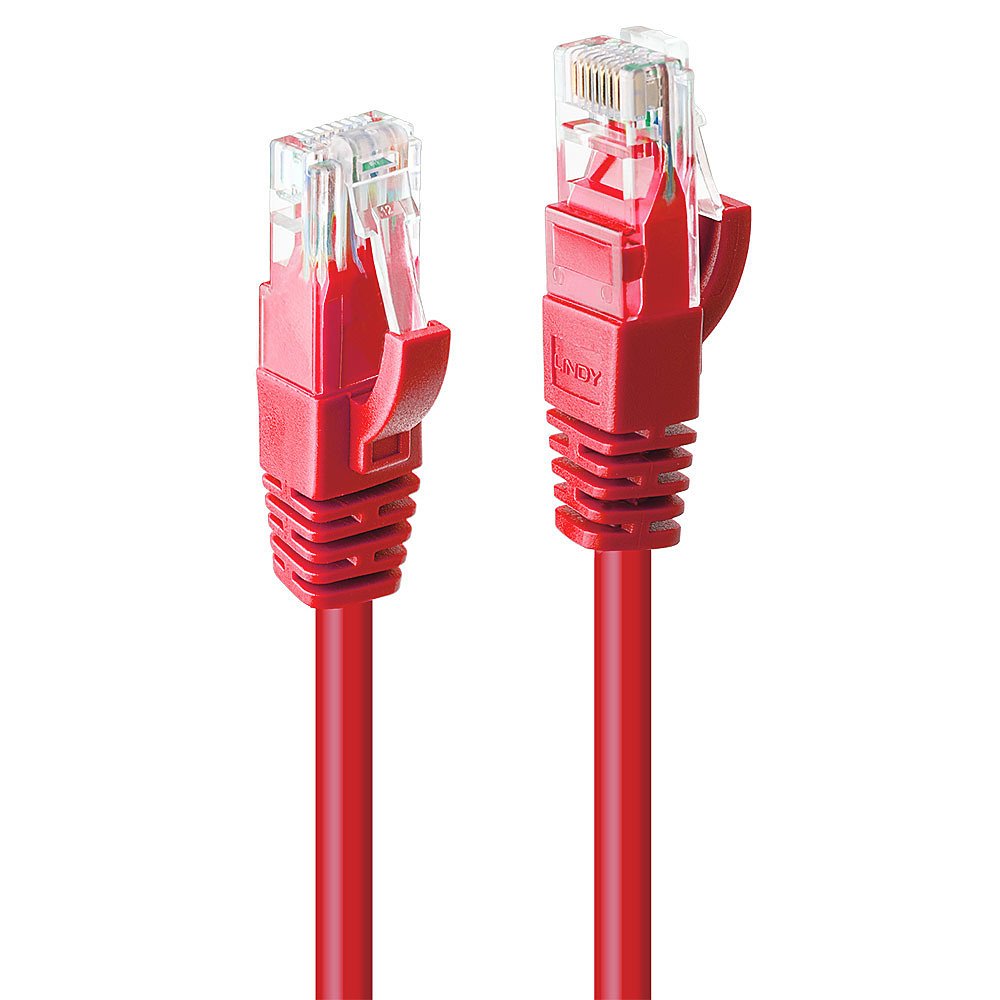 Lindy Cable De Red Cat6 U/Utp Rojo 0.50m