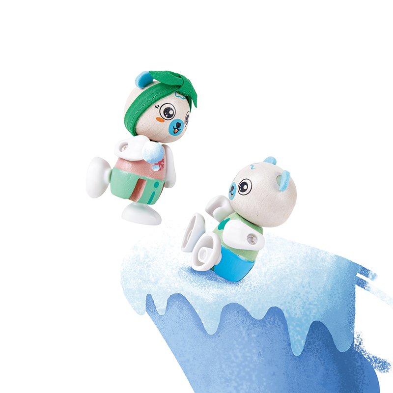 Hape Figura De Juguete De La Familia Del Oso Polar E3529