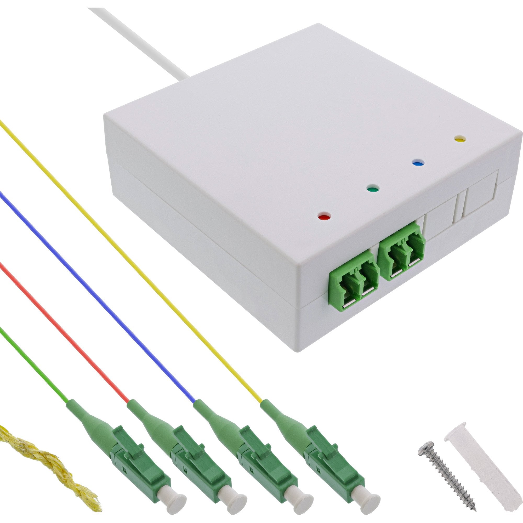 Inline® Ftth Connection Box Pre-Assembled 4x Lc/Apc 9/125?M 50m