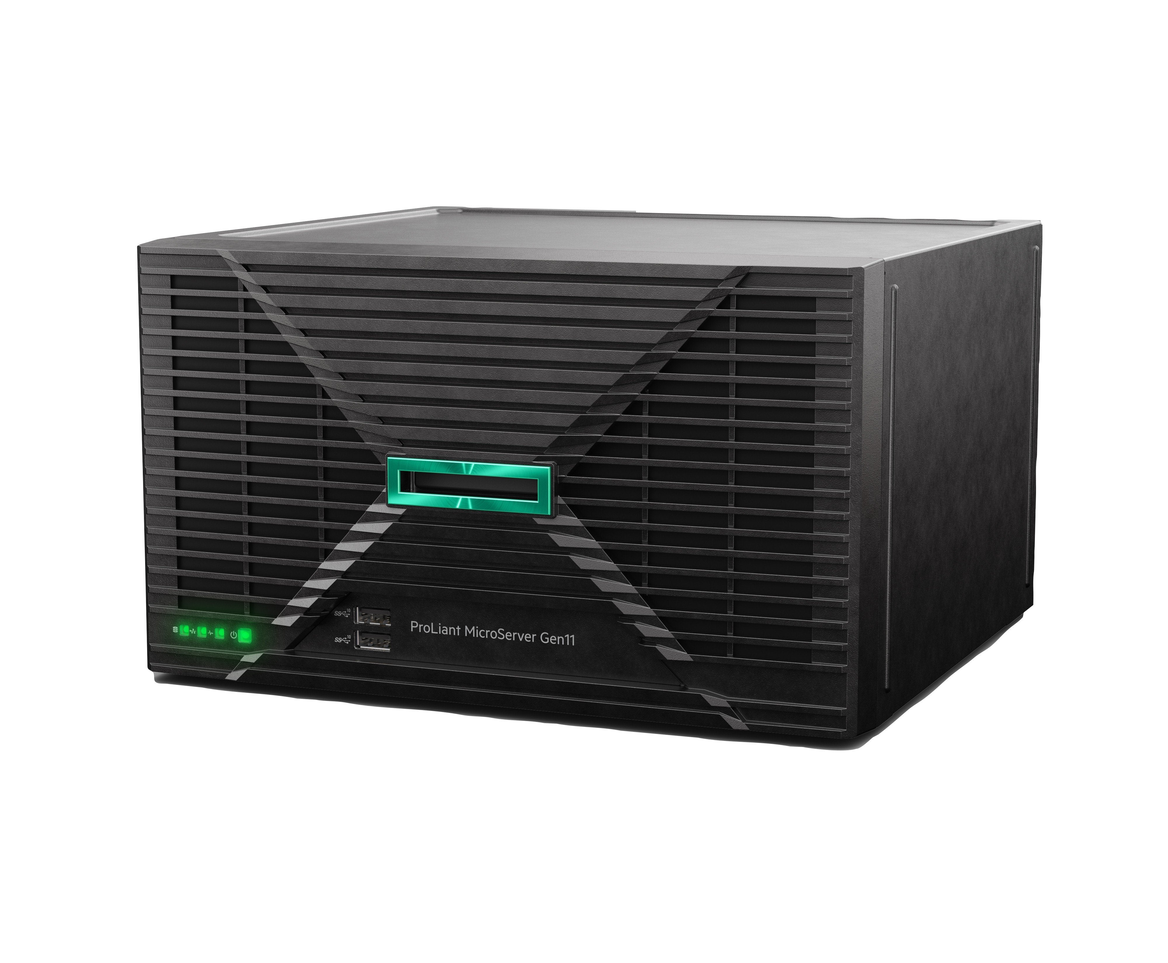 EAN 0190017701851 - HPE ProLiant MicroServer Gen11 G7400 2-core VROC 4LFF-NHP 180W External PS Compute Module Server servidor imagen 2