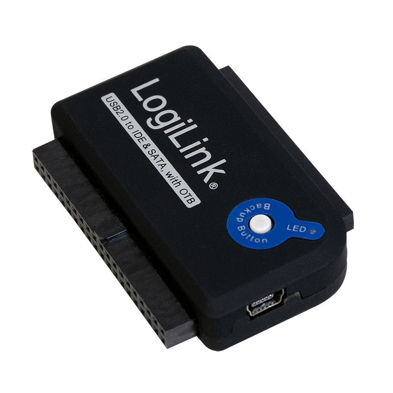 Logilink Adaptador Usb 2.0 A Ide Y Sata Con Alimentacion Negro Au0006c