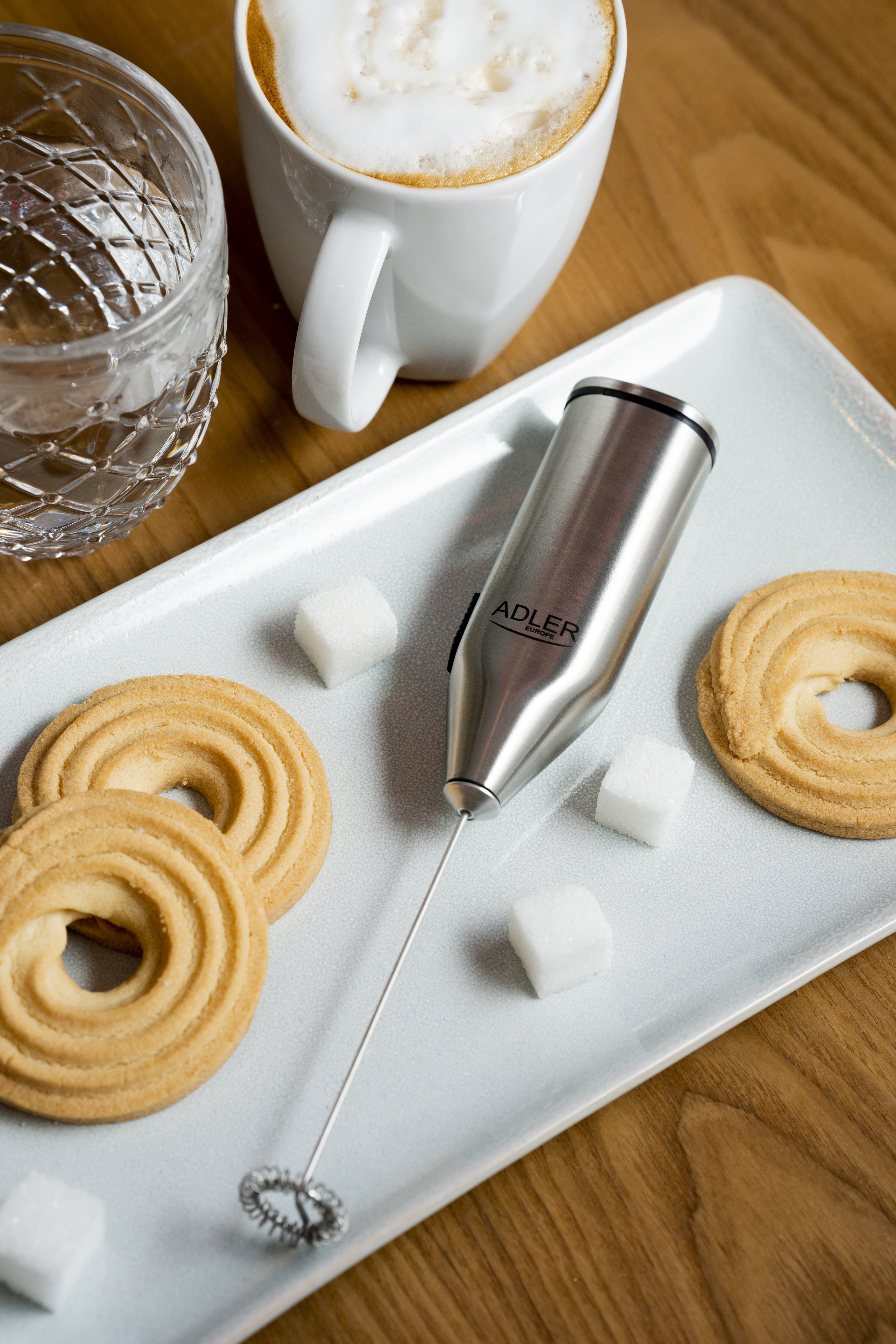 Adler Ad 4500 Espumador Para Leche Espumador De Leche De Mano Acero Inoxidable