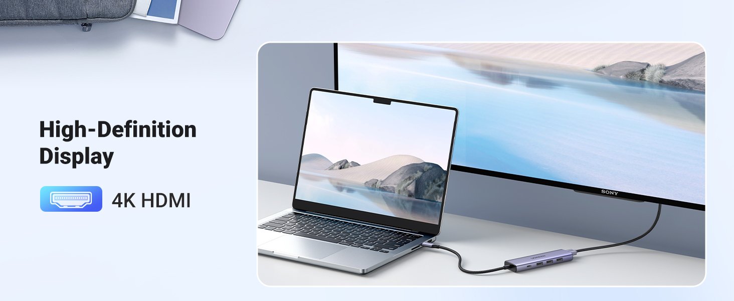 EAN 6941876212620 - Ugreen 20956A hub de interfaz USB Tipo C 5000 Mbit/s Plata imagen 8