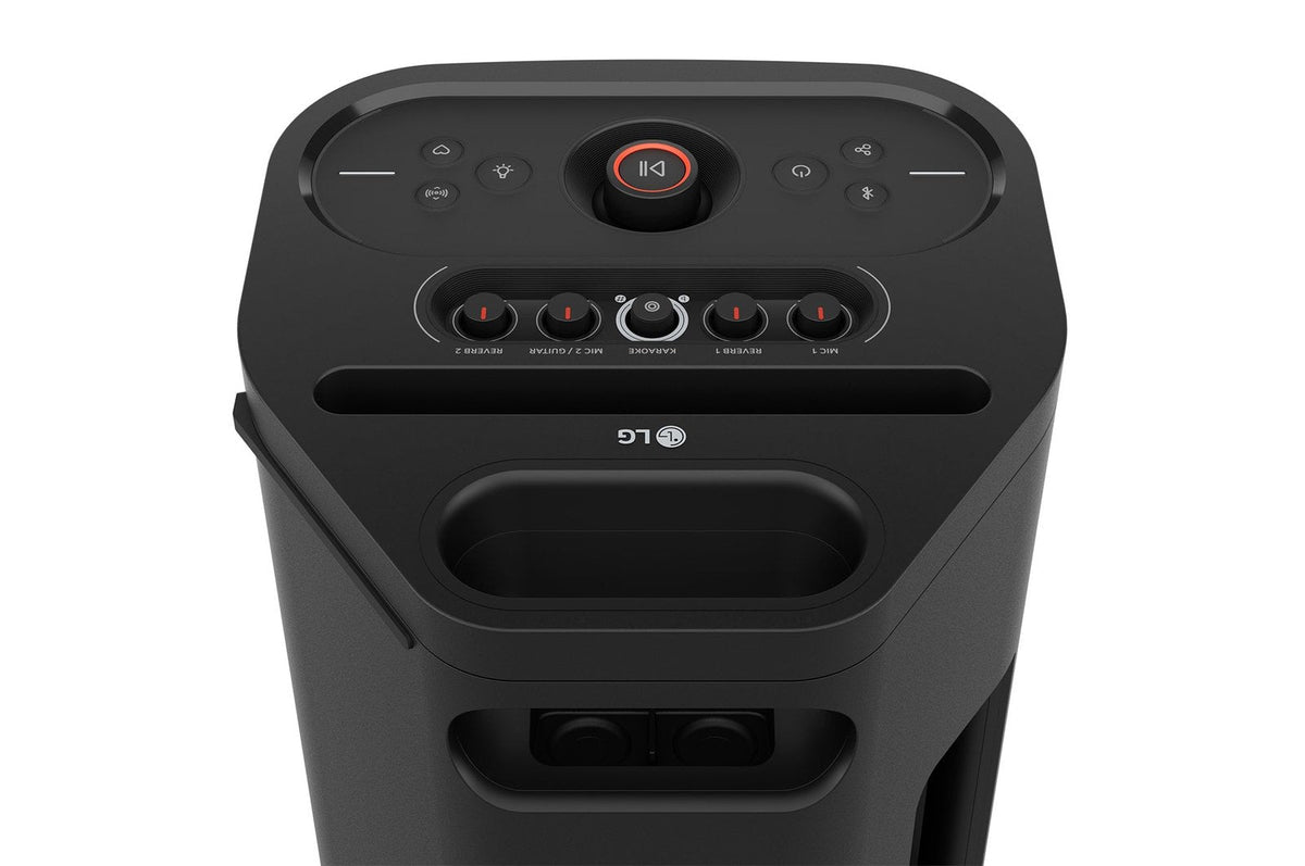 Altavoz De Gran Potencia Lg Xboom Stage 501 Ai 220 W Batería 25h Autonomía Bluetooth Luces Led Efectos Dj Karaoke Efectos De Voz Ipx4 Negro