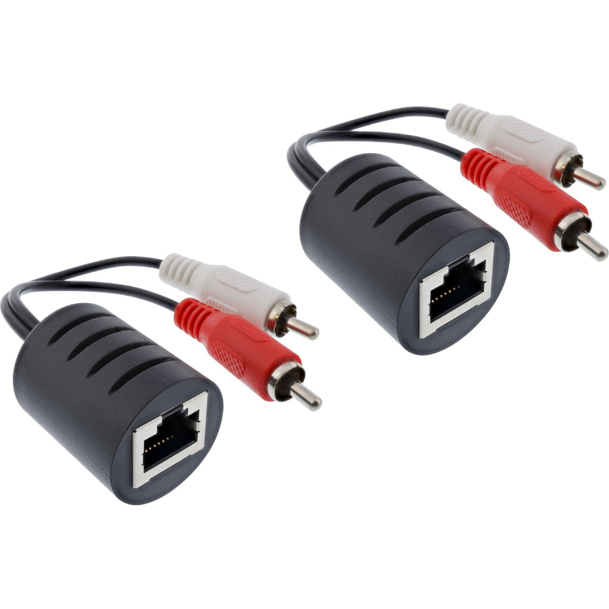 Cable Inline Rca De Audio A Través De Lan/Ethernet/Rj45 2 Uds. Un Set