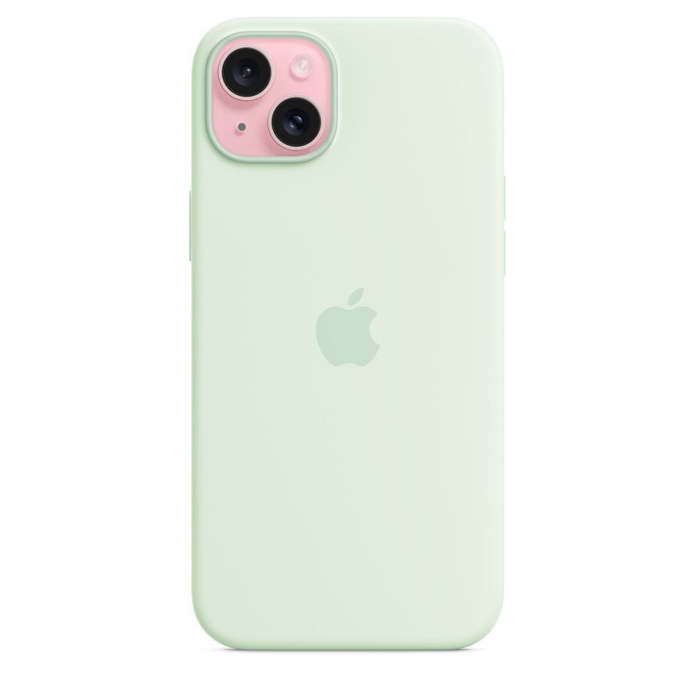Funda Iphone 15 Plus Silicone Case With Magsafe - Soft Mint