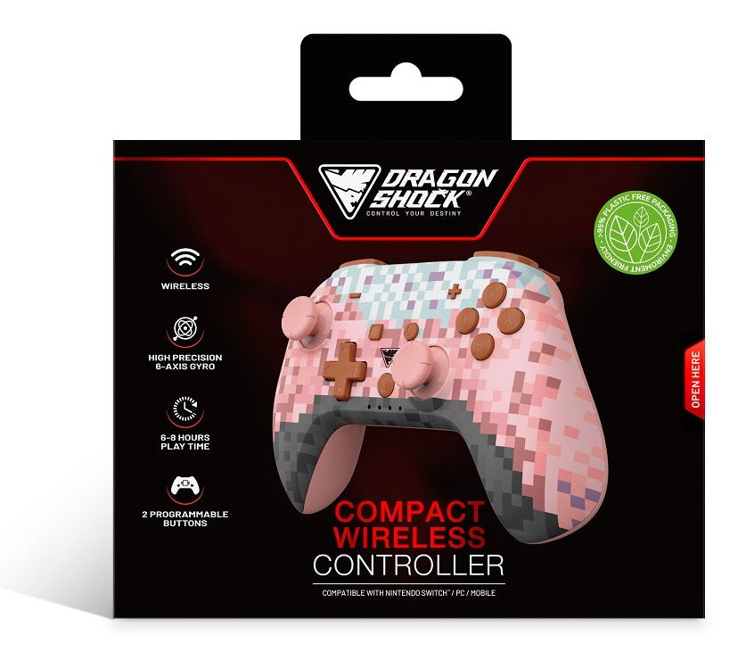 EAN 5425025595266 - Dragonshock PopTop Rosa, Marrón, Negro, Azul claro, Púrpura Bluetooth Gamepad Analógico/Digital Nintendo imagen 5