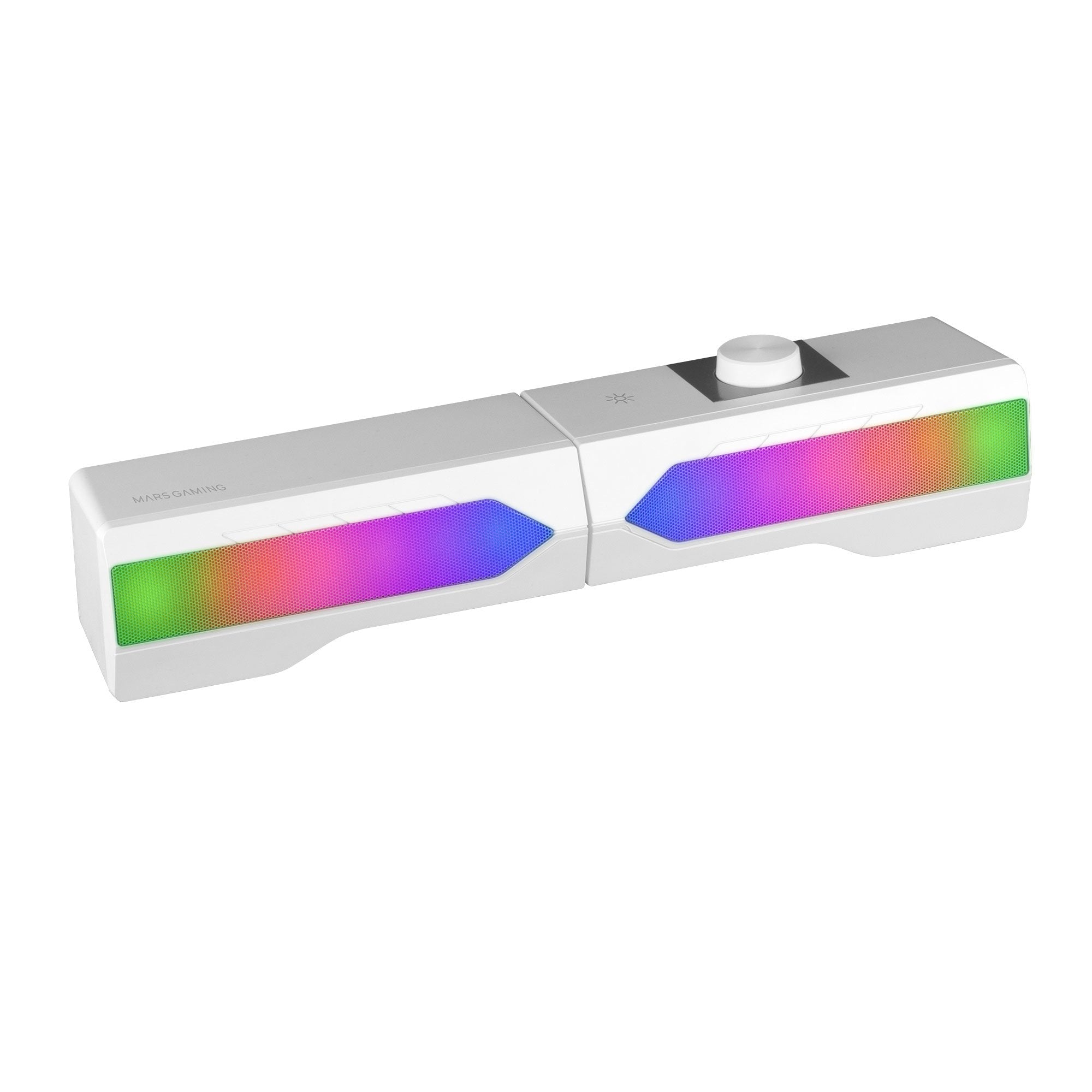 Altavoces Barra De Sonido Con Bluetooth Mars Gaming Msduo 15w 2.0 Blancos