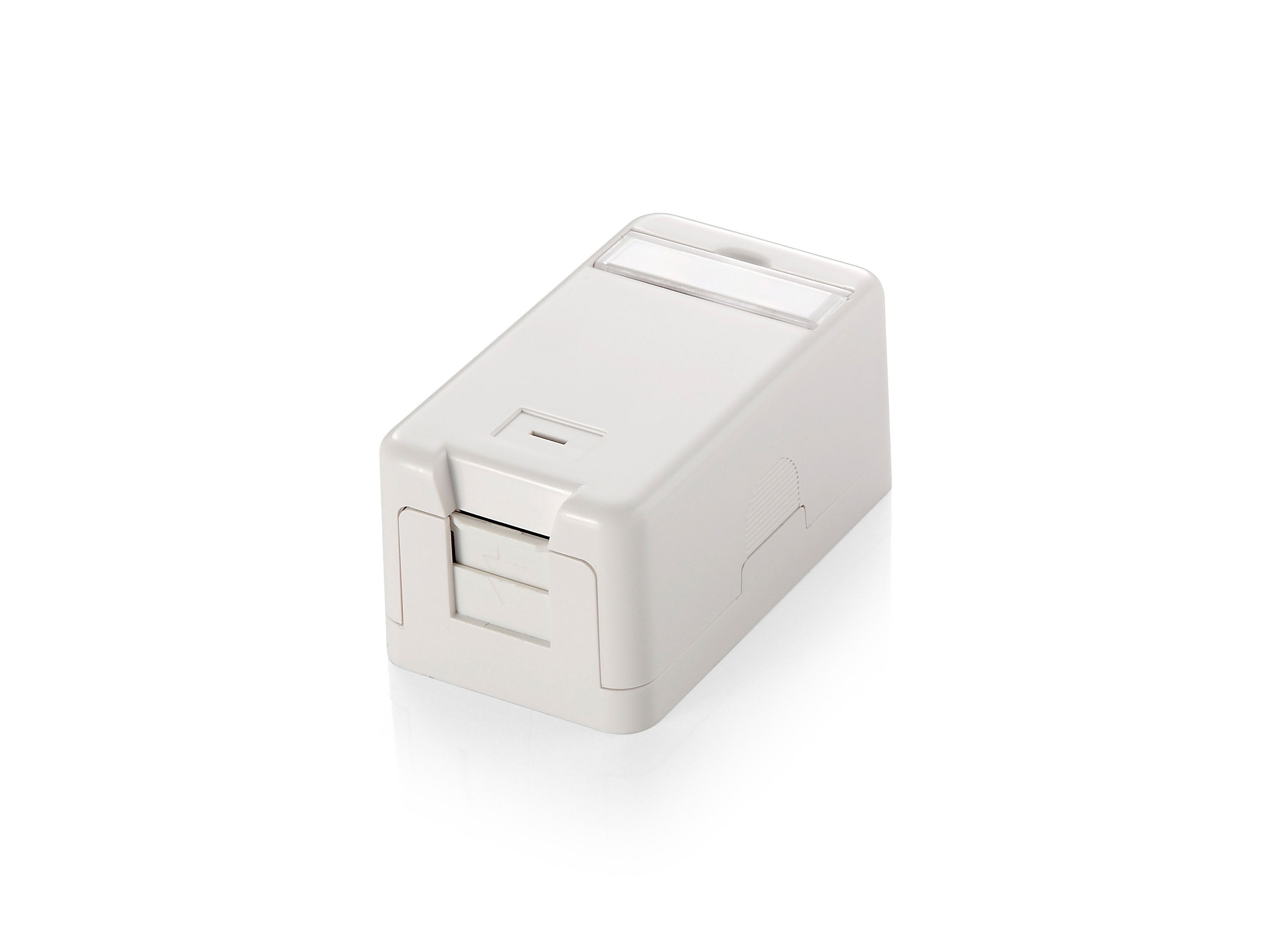 Equip Aufputzdose 1x Keymone Jack Con Abdeckung Blanco