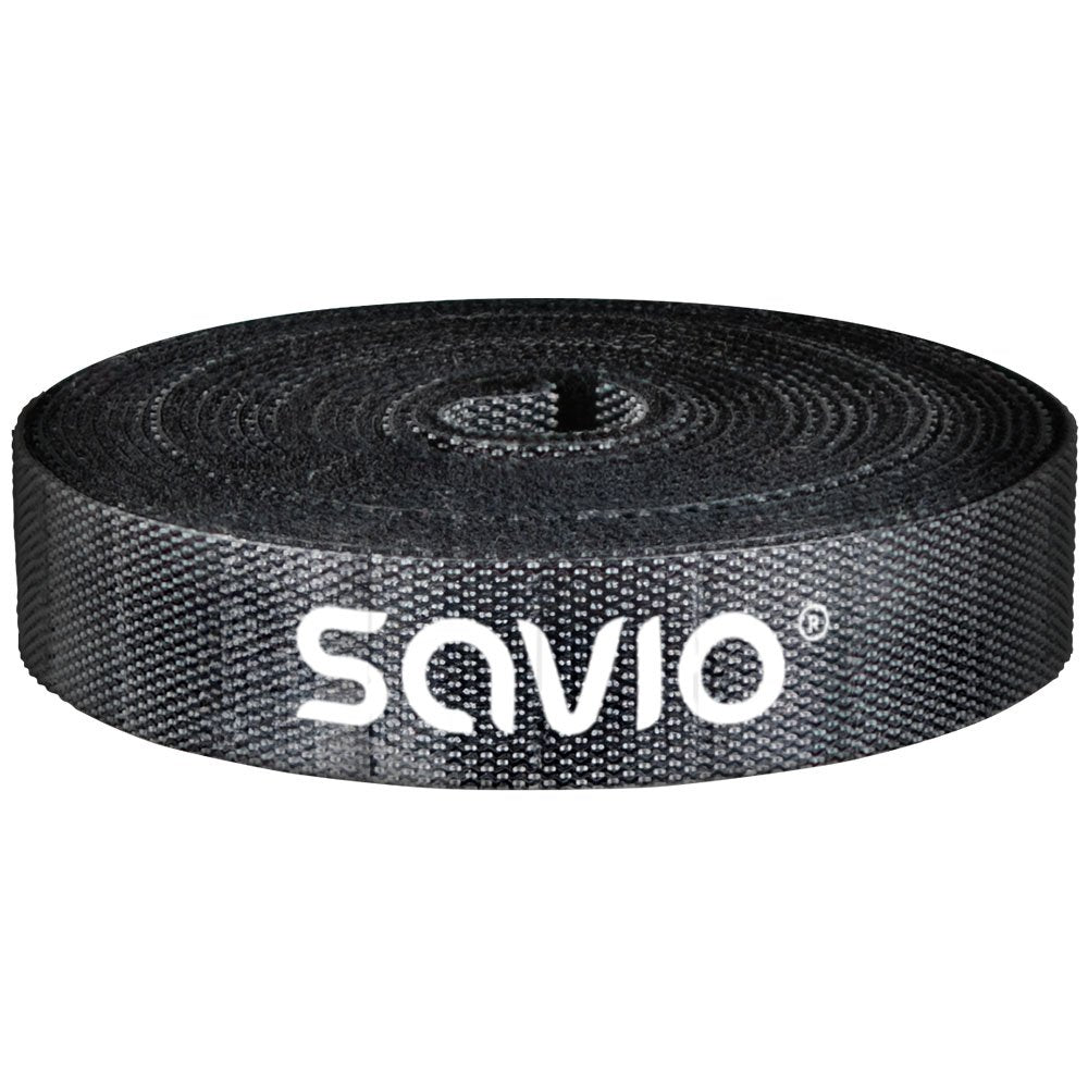 EAN 5901986049678 - Savio OC-06 organizador de cables Universal Soporte para cables Negro imagen 2