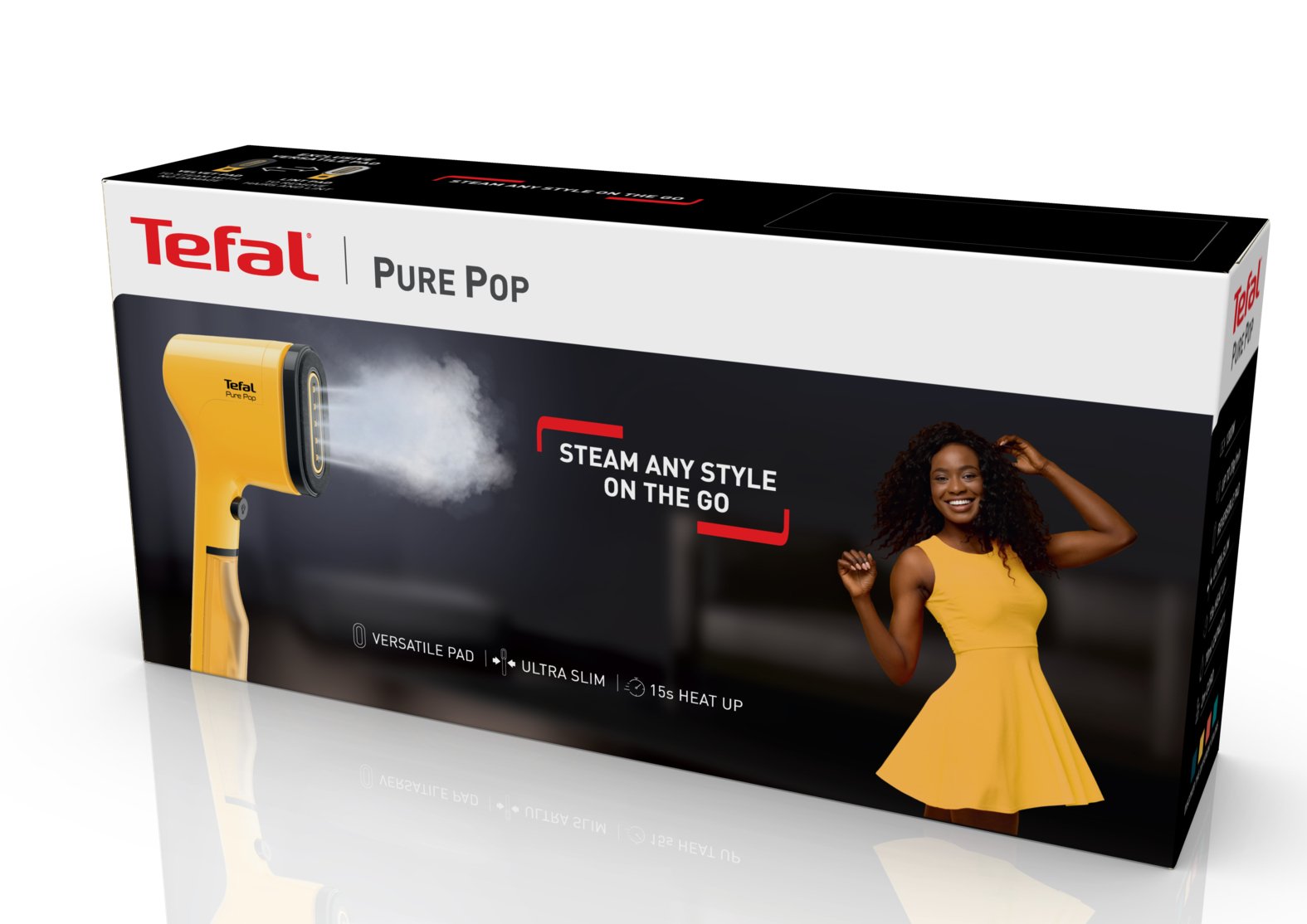 EAN 3121040088524 - Tefal Pure Pop DT2026 Vaporizador manual de prendas 0,07 L 1300 W Amarillo imagen 11