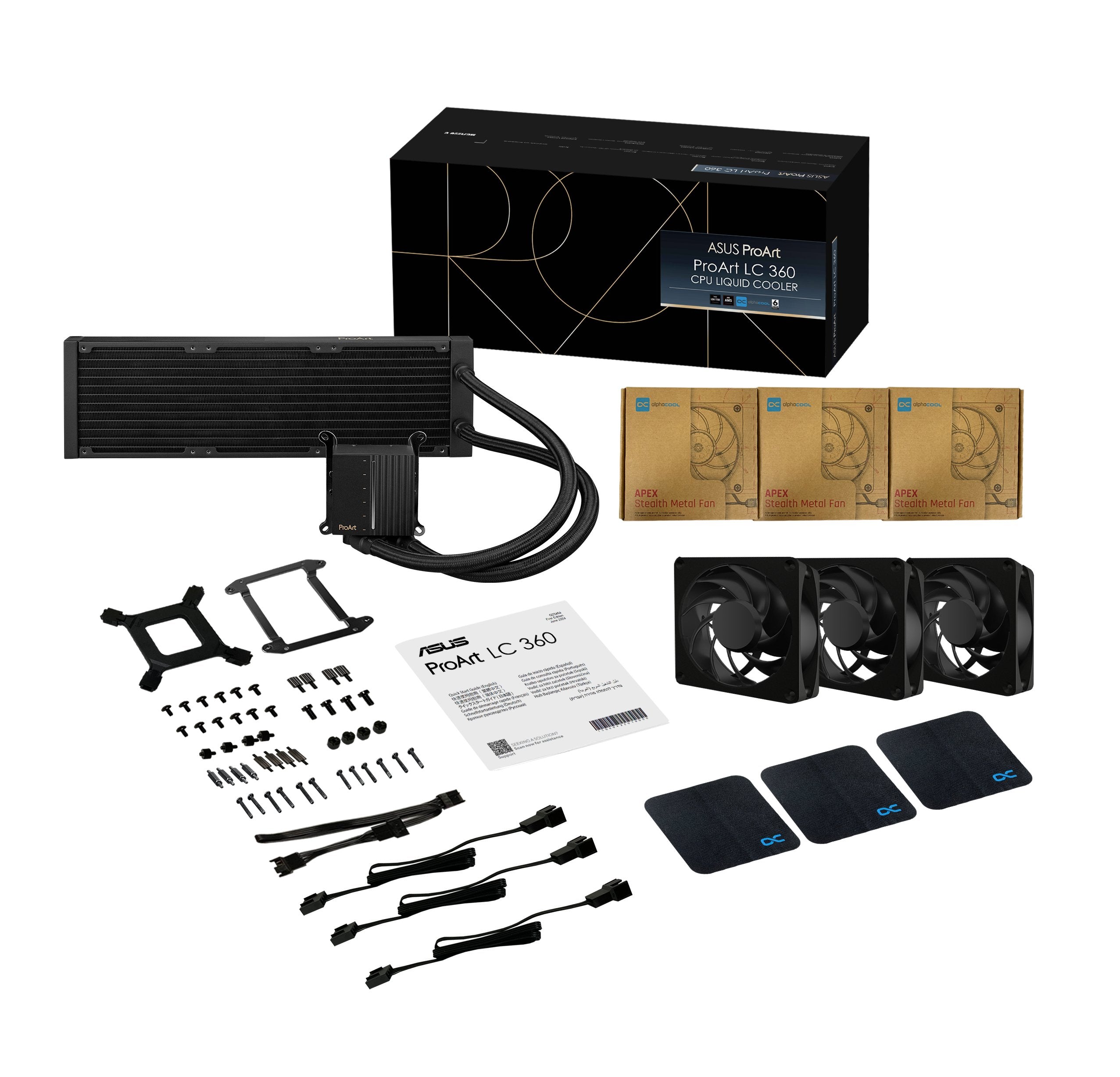 EAN 4711387583616 - ASUS ProArt LC 360 Procesador Kit de refrigeración líquida 12 cm Negro imagen 10