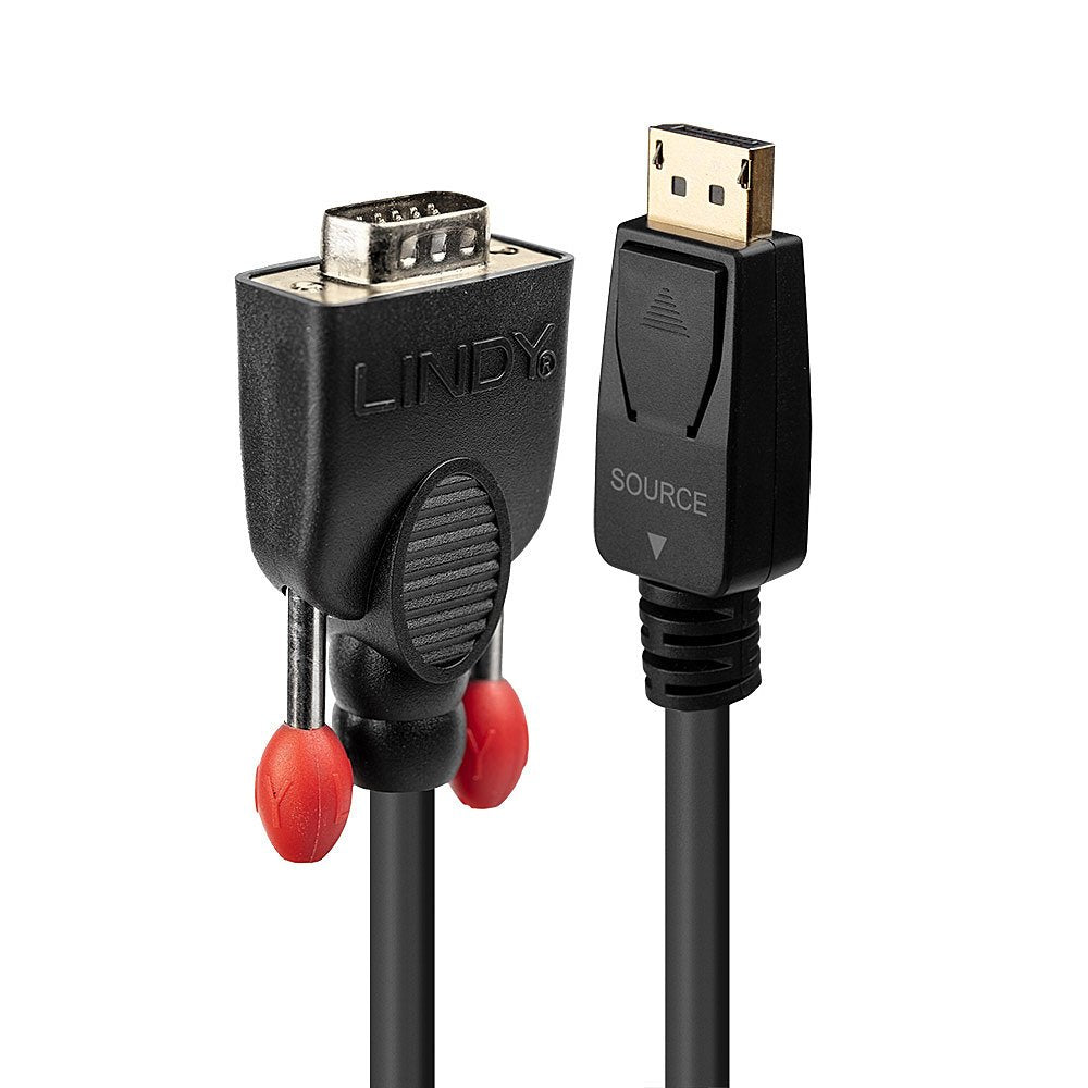 EAN 4002888419437 - Lindy 41943 adaptador de cable de vídeo 3 m VGA (D-Sub) DisplayPort Negro imagen 1