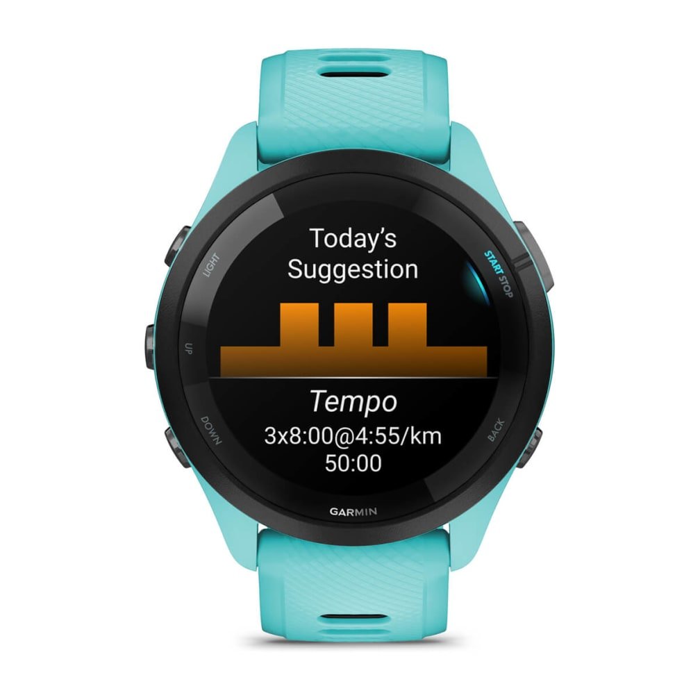 EAN 0753759313739 - Garmin Forerunner 265 3,3 cm (1.3") AMOLED 46 mm Digital 416 x 416 Pixeles Pantalla táctil Negro, Azul Wi imagen 4