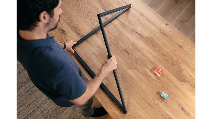 Tesa Fliegengitter Alu Falt Faltrahmen 1,4x1,4m Anthrazit