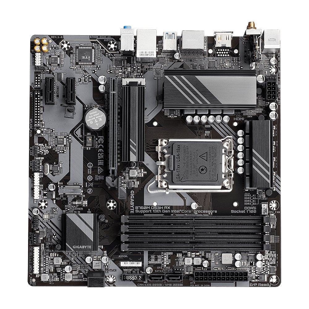 Placa Base Gigabyte B760m Ds3h Ax B760,S1700,Matx,Intel