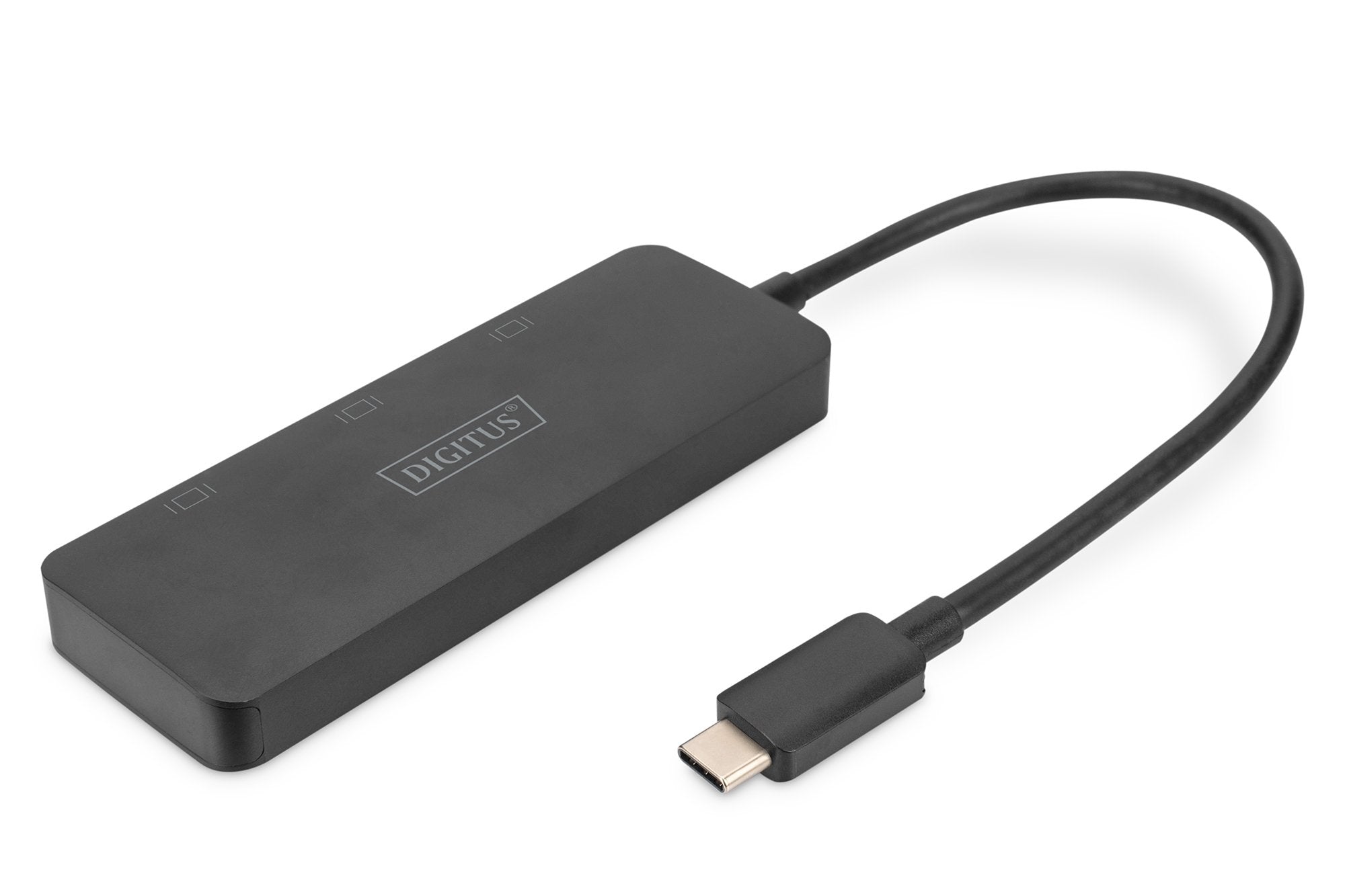 Digitus Usb-Hub 3-Port C ->3xhdmi M.Cable Negro