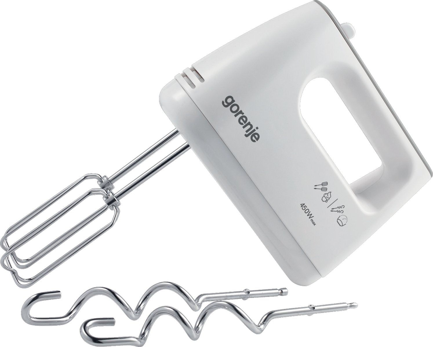 Gorenje M420cw Mixer, Hand, Power 450 W, 5 Speeds, White