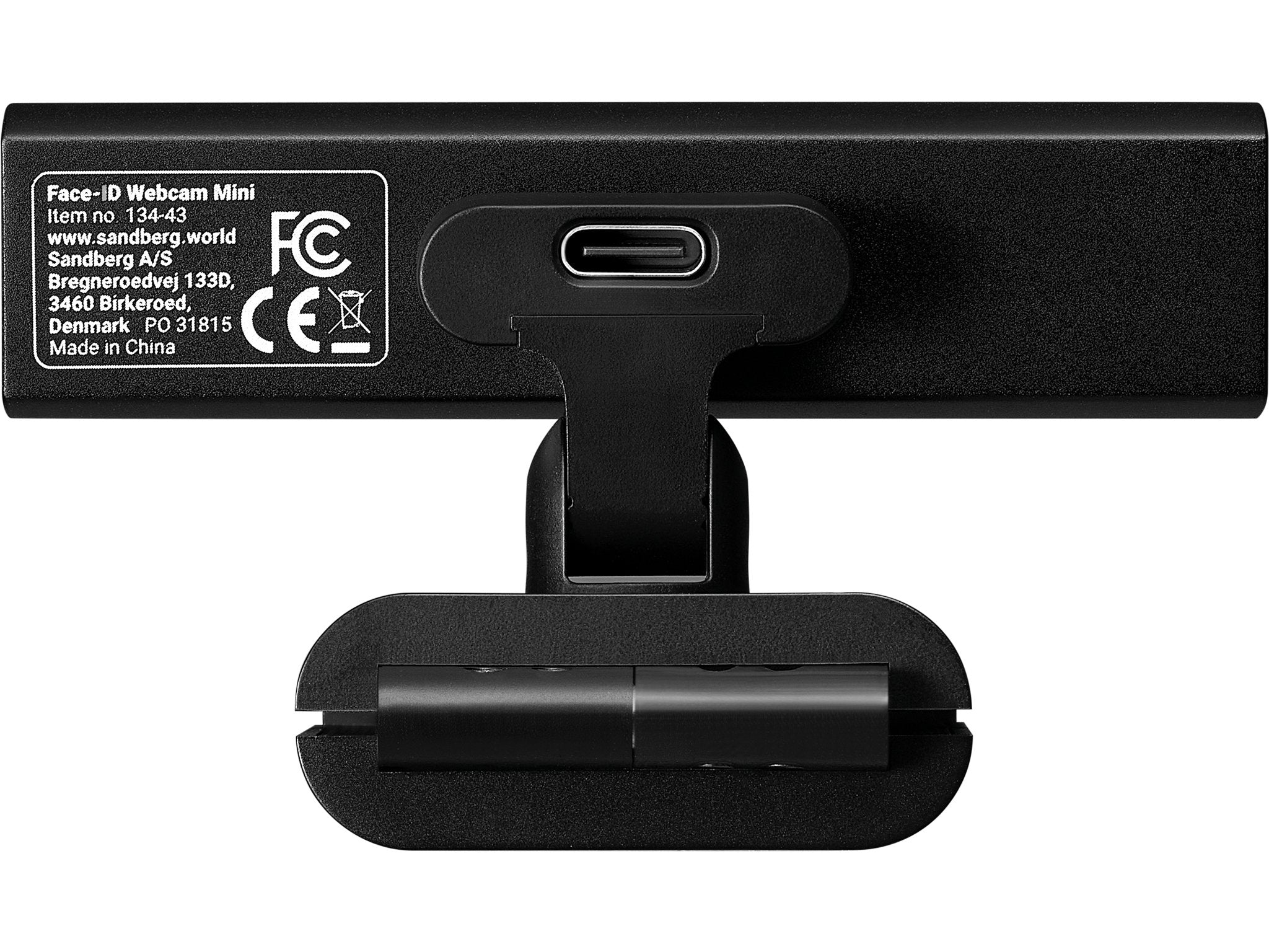 EAN 5705730134432 - Sandberg Face-ID Webcam Mini cámara web 2 MP 1920 x 1080 Pixeles USB-C Negro imagen 3