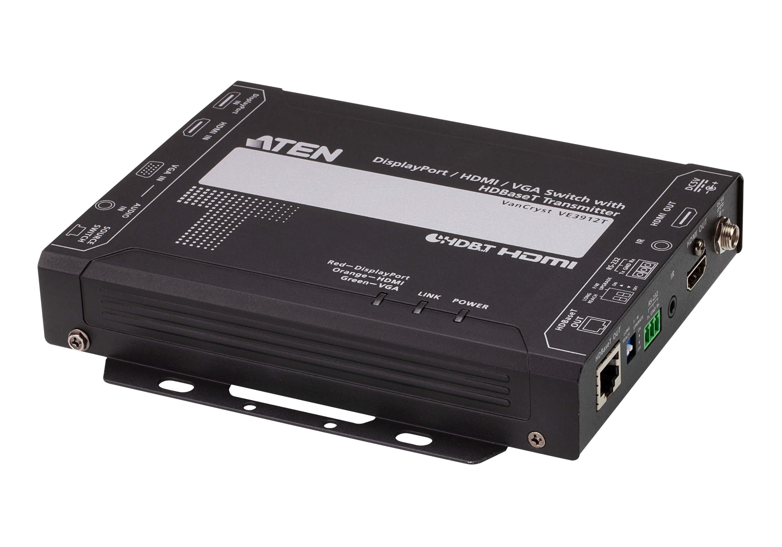 EAN 4719264649851 - ATEN VE3912T-AT-G extensor audio/video Transmisor de señales AV Negro imagen 1