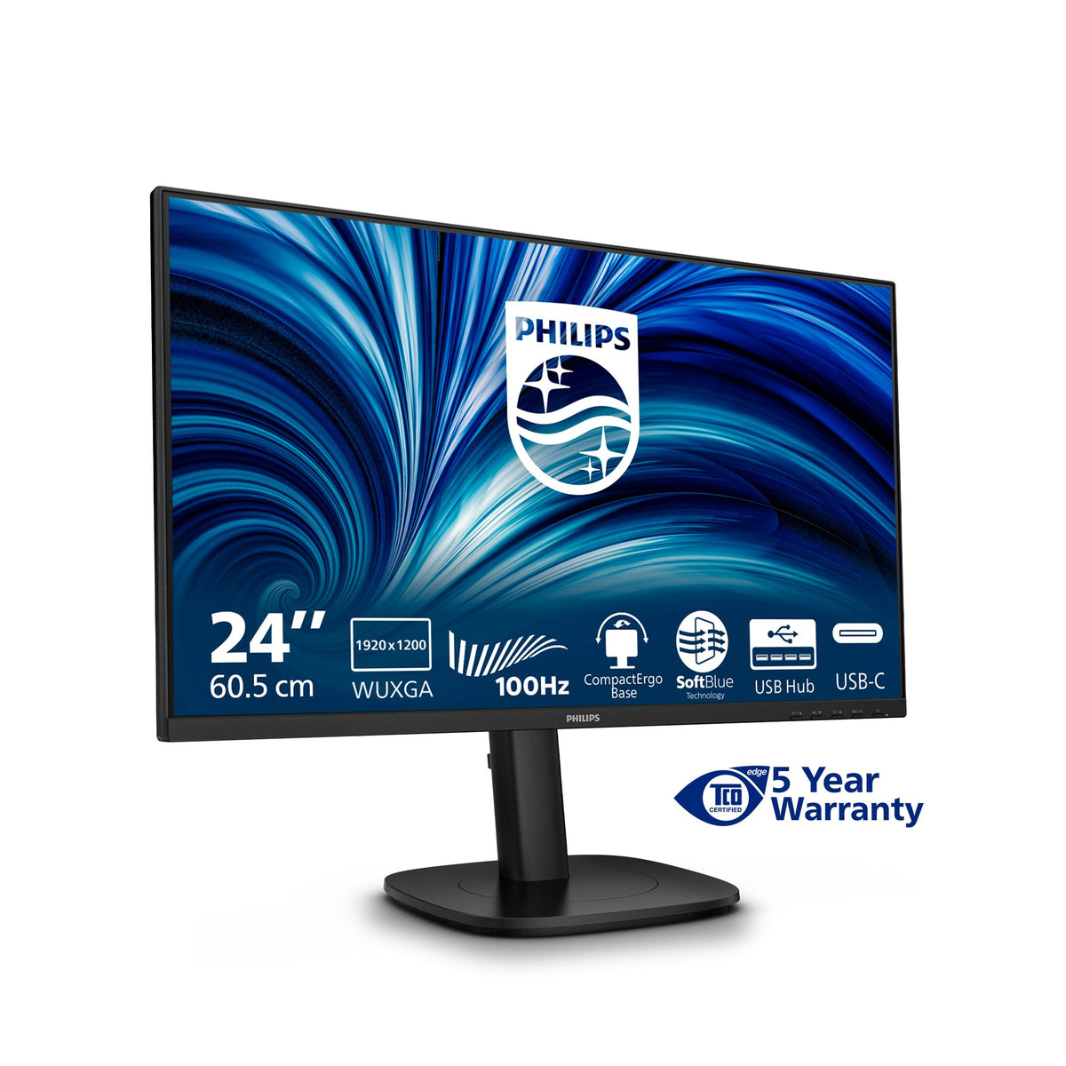 EAN 8721038004427 - Philips 3000 series 24B2N3200D/00 pantalla para PC 61,2 cm (24.1") 1920 x 1200 Pixeles WUXGA LCD Negro imagen 5