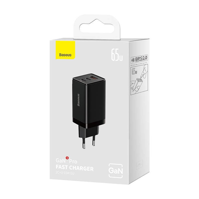 EAN 6932172617523 - Baseus GaN5 Pro Universal Negro Corriente alterna Carga rápida Interior imagen 5