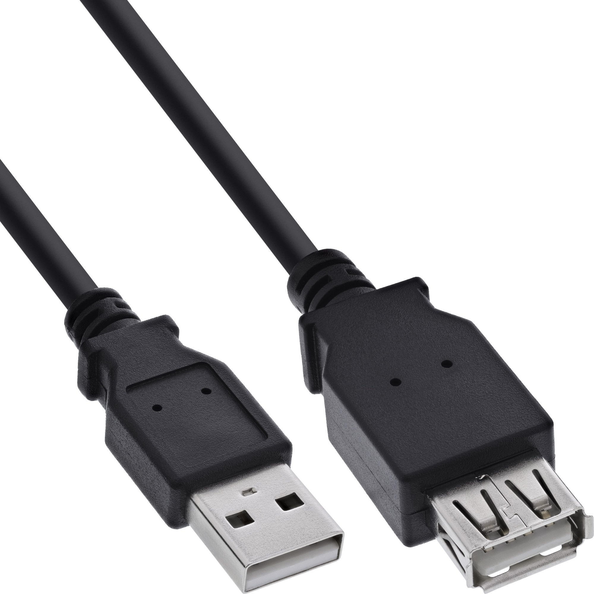 Cable De Extensión Inline Usb 2.0 A Macho A Hembra Negro 1m
