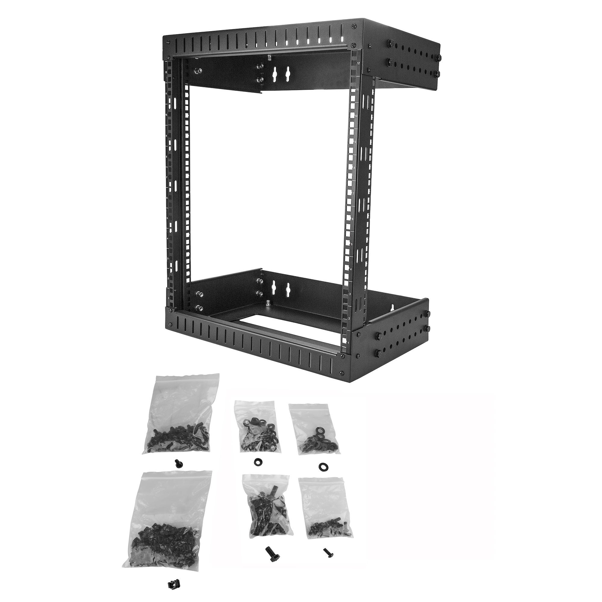 EAN 0065030873918 - StarTech.com RK12WALLOA armario rack Bastidor de pared Negro imagen 5