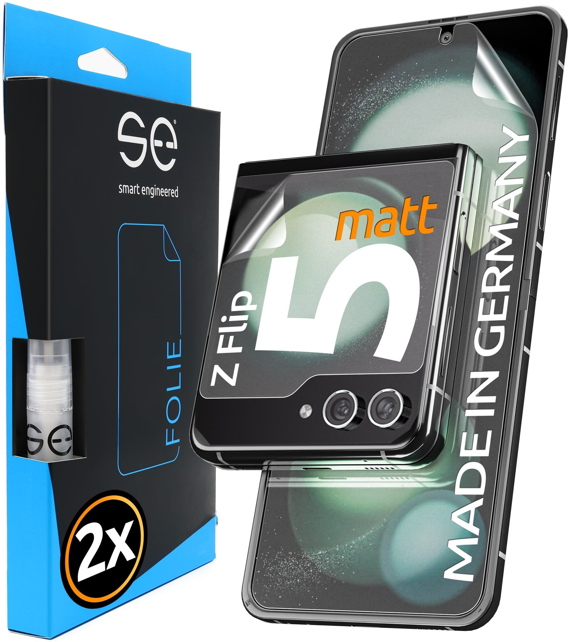Se 3d Protector De Pantalla Samsung Galaxy Z Flip 5 Entspiegelt (2 Piezas)