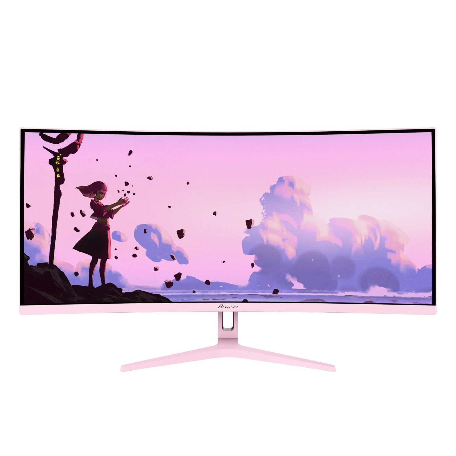EAN 850054766991 - Arozzi Nova 34″ Curved pantalla para PC 86,4 cm (34") 3440 x 1440 Pixeles 4K Ultra HD LED Rosa imagen 1