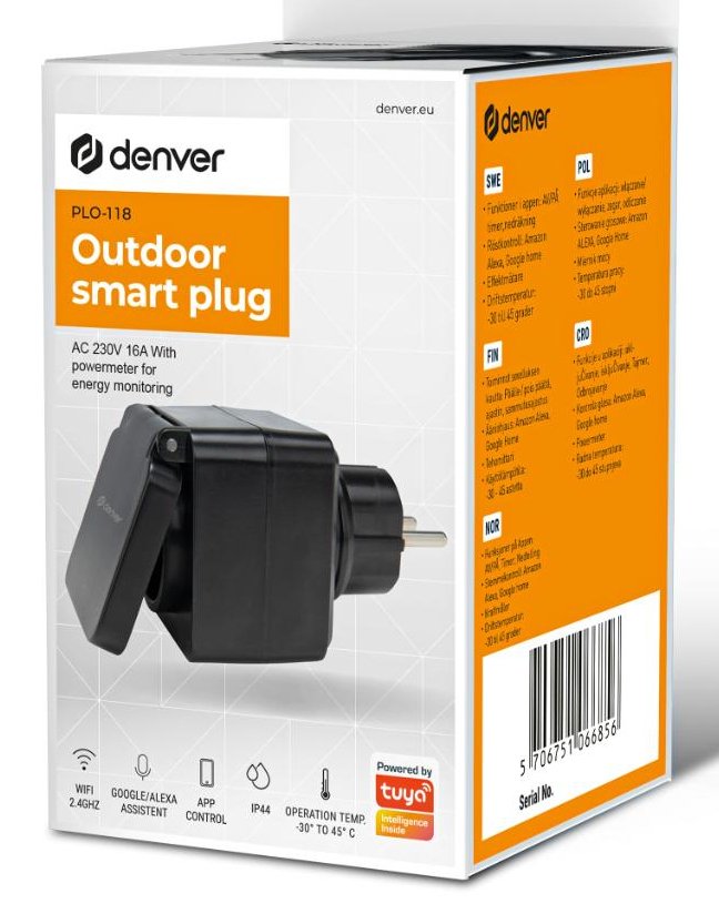 EAN 5706751066856 - Denver PLO-118 enchufe inteligente Negro imagen 7
