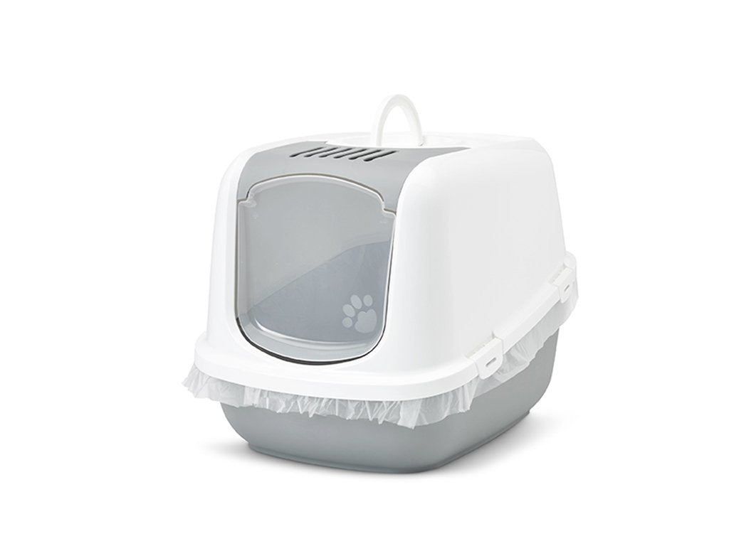 EAN 5411388020019 - Savic Nestor Jumbo Gato Caja de arena con cubierta Gris, Blanco imagen 7