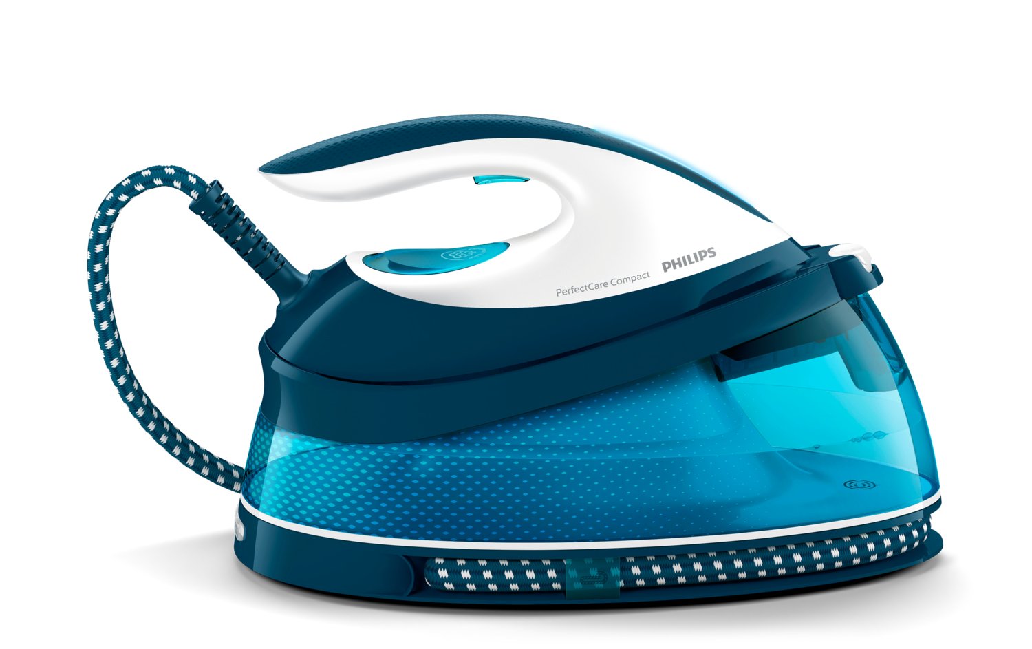 EAN 8710103935841 - Philips GC7840/20 estación plancha al vapor 2400 W 1,5 L Suela de SteamGlide Azul, Blanco imagen 1