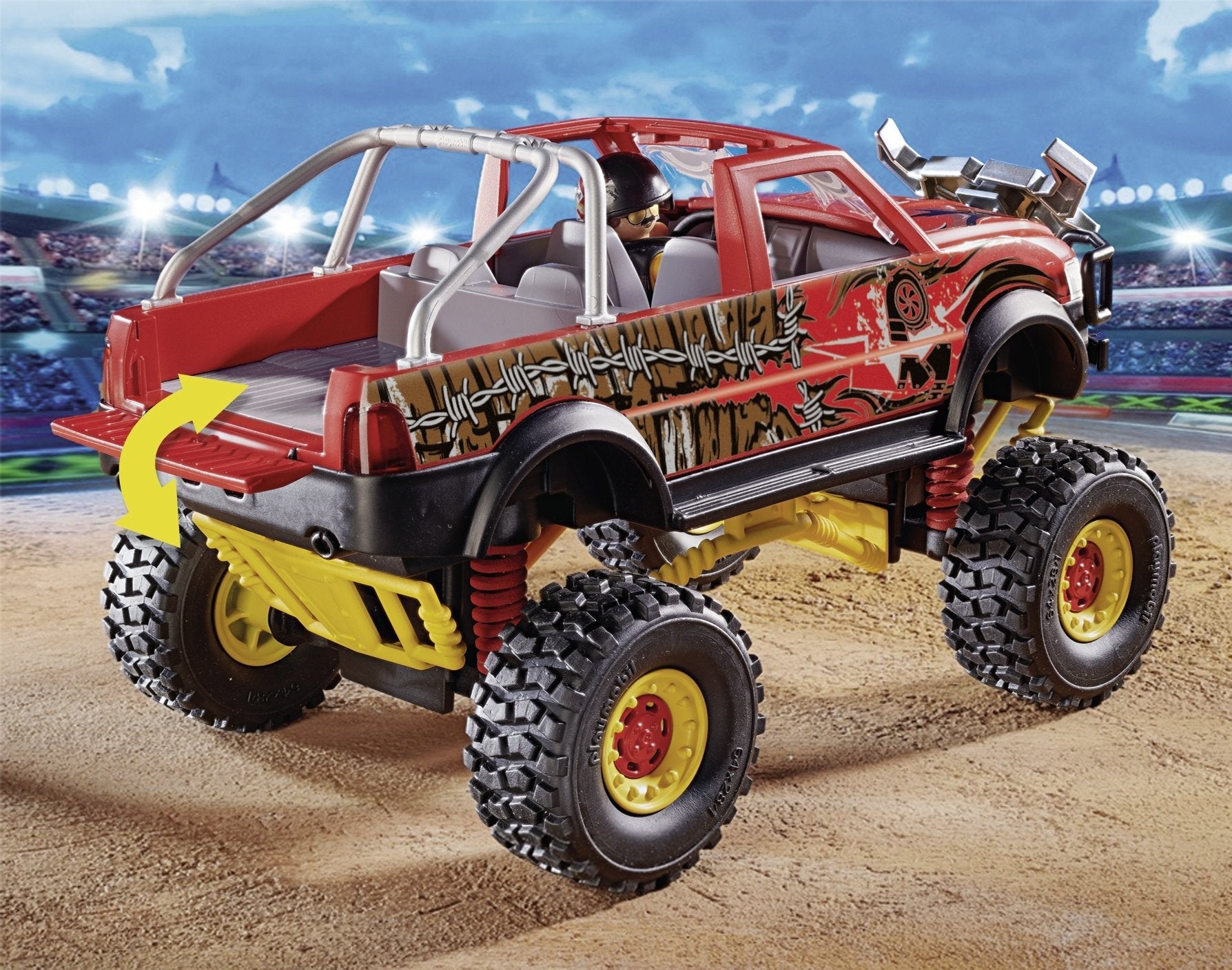 Playmobil 70549 Juguete Stuntshow Monster Truck Horned