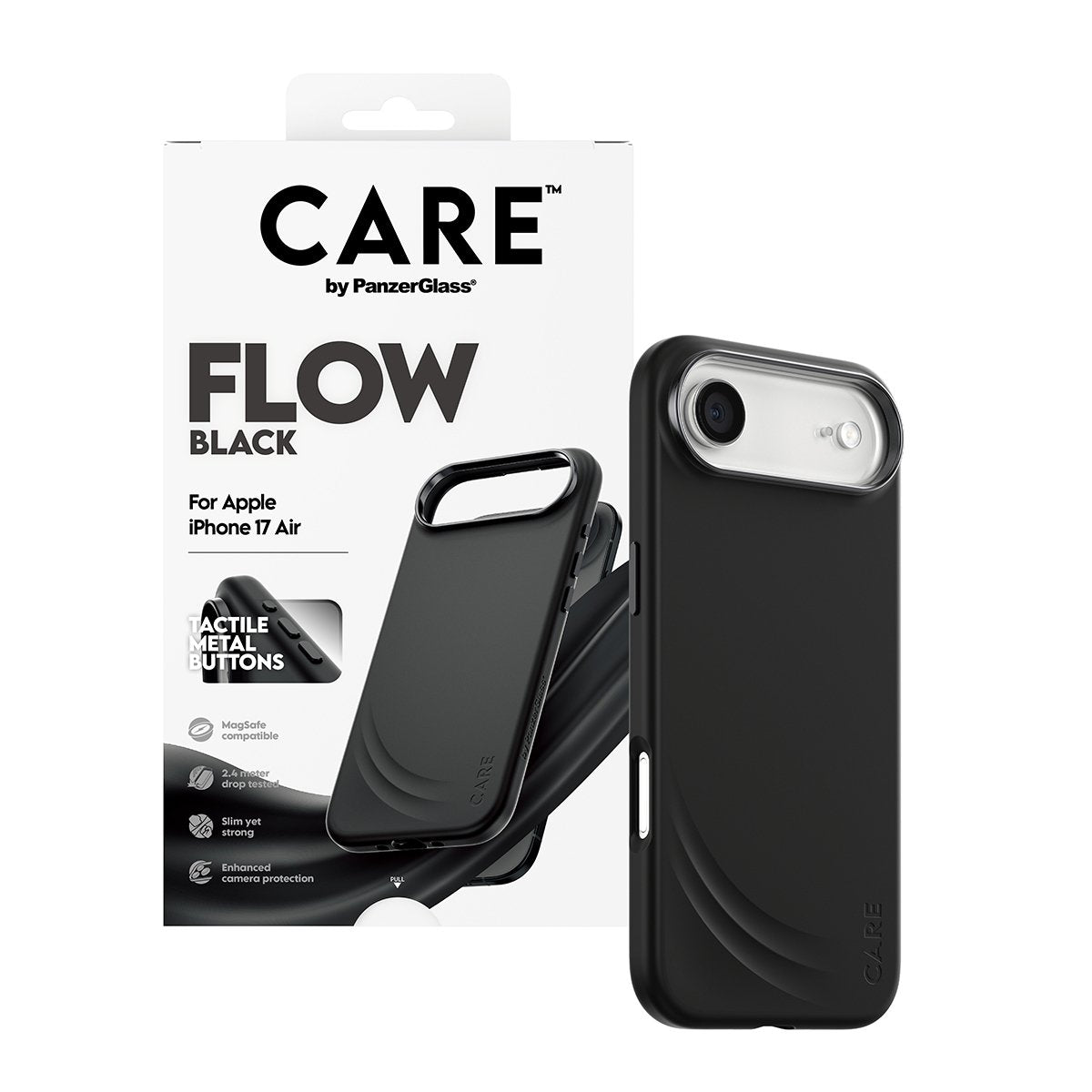 Panzerglass Care Feature Flow Case Negro W. Magsafe Iphone 17 Air