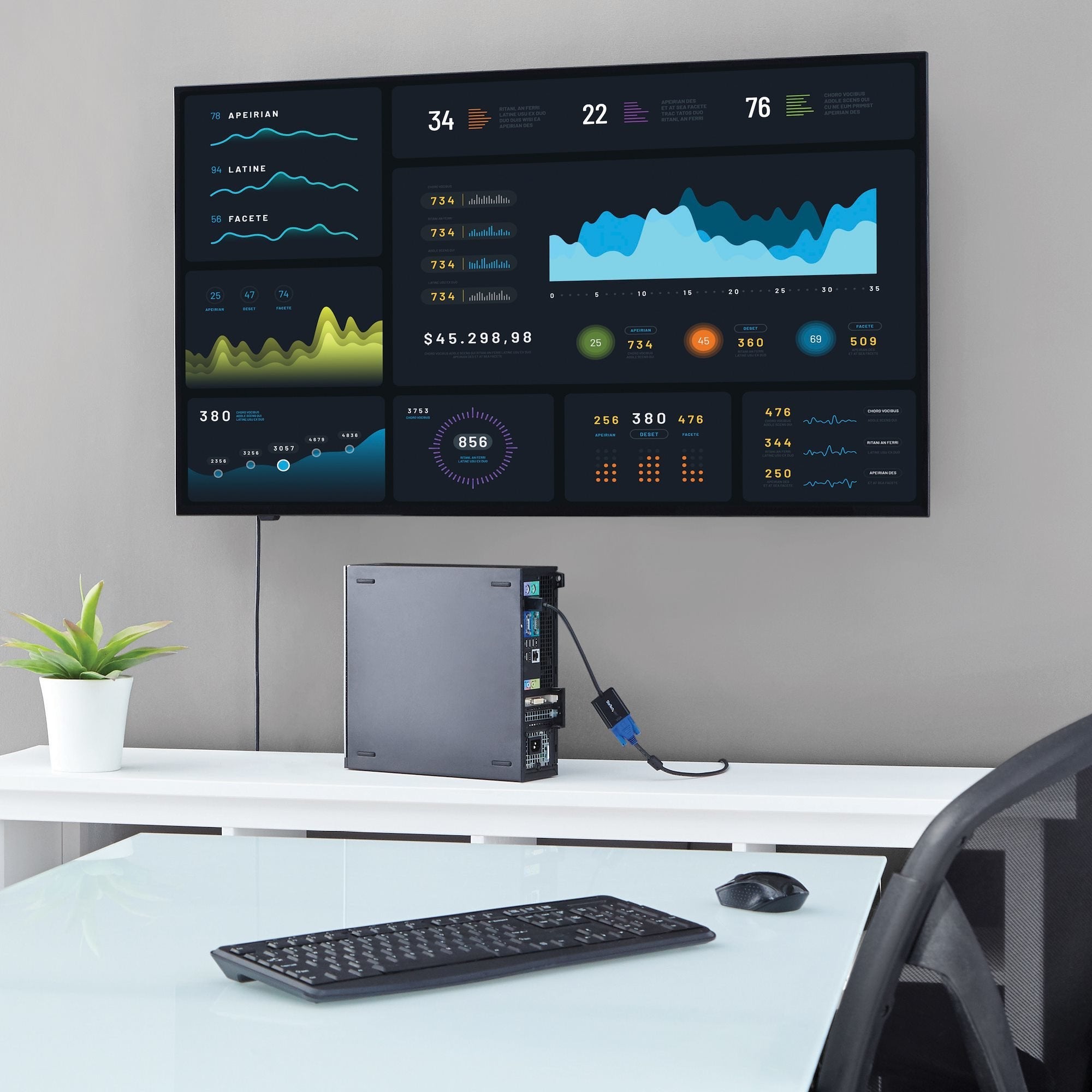 Startech.Com Adaptador Displayport A Vga - 1920x1200 - Paquete De 5