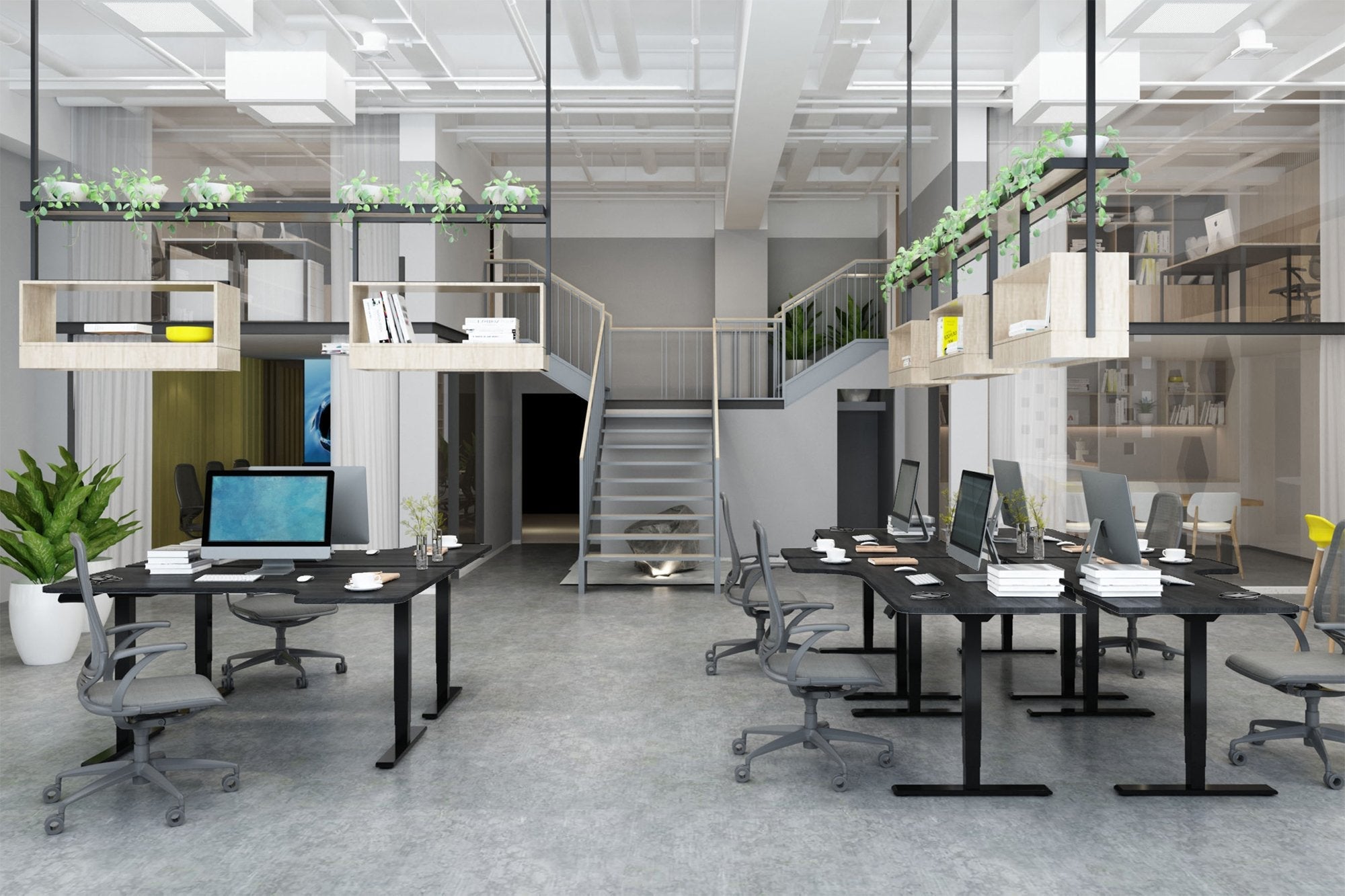 Digitus Bastidor De Mesa Eléctrico De Altura Regulable, Motor Doble, 3 Niveles, Negro