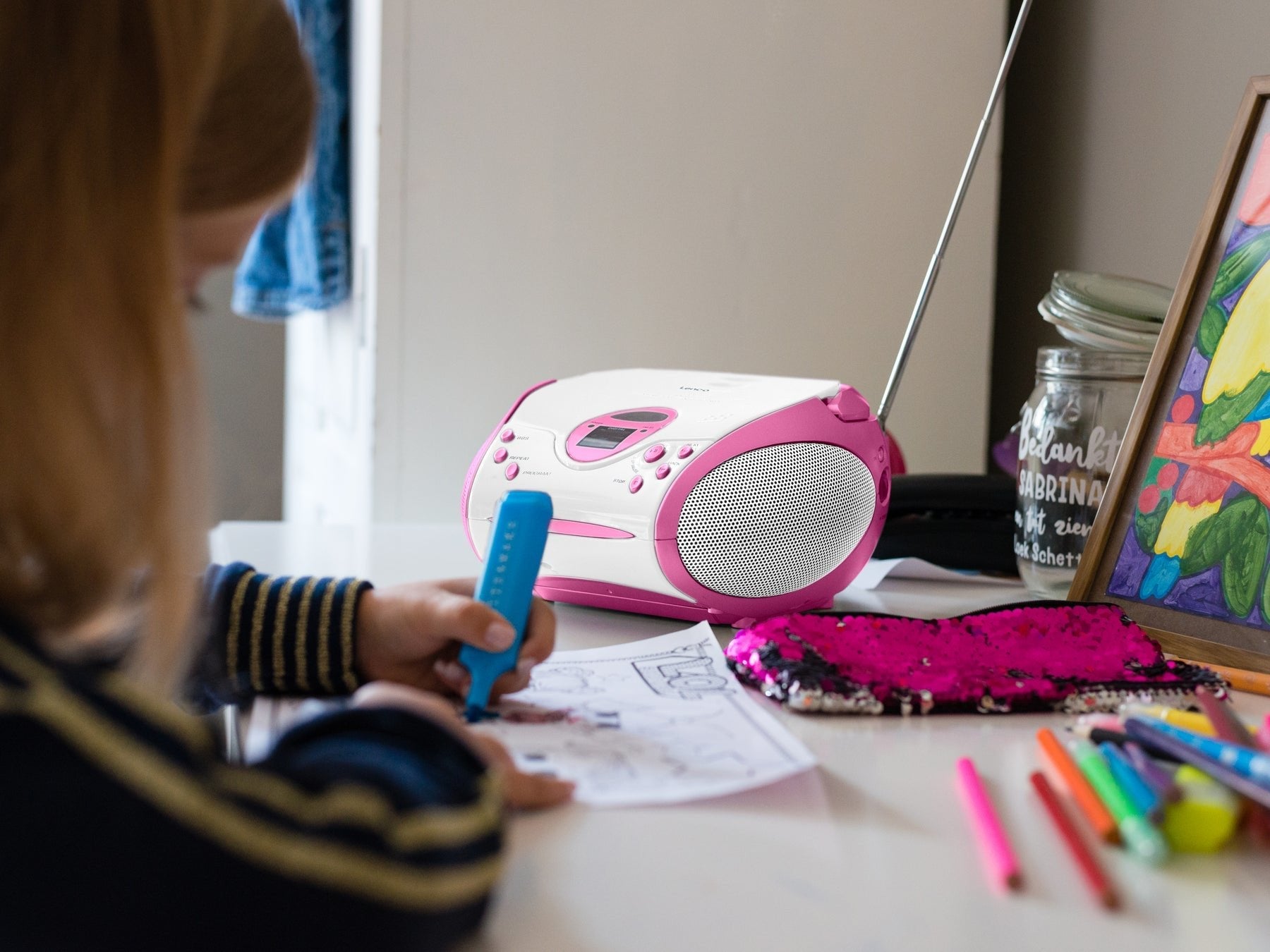 Radio Lenco Scd-24kids Pink