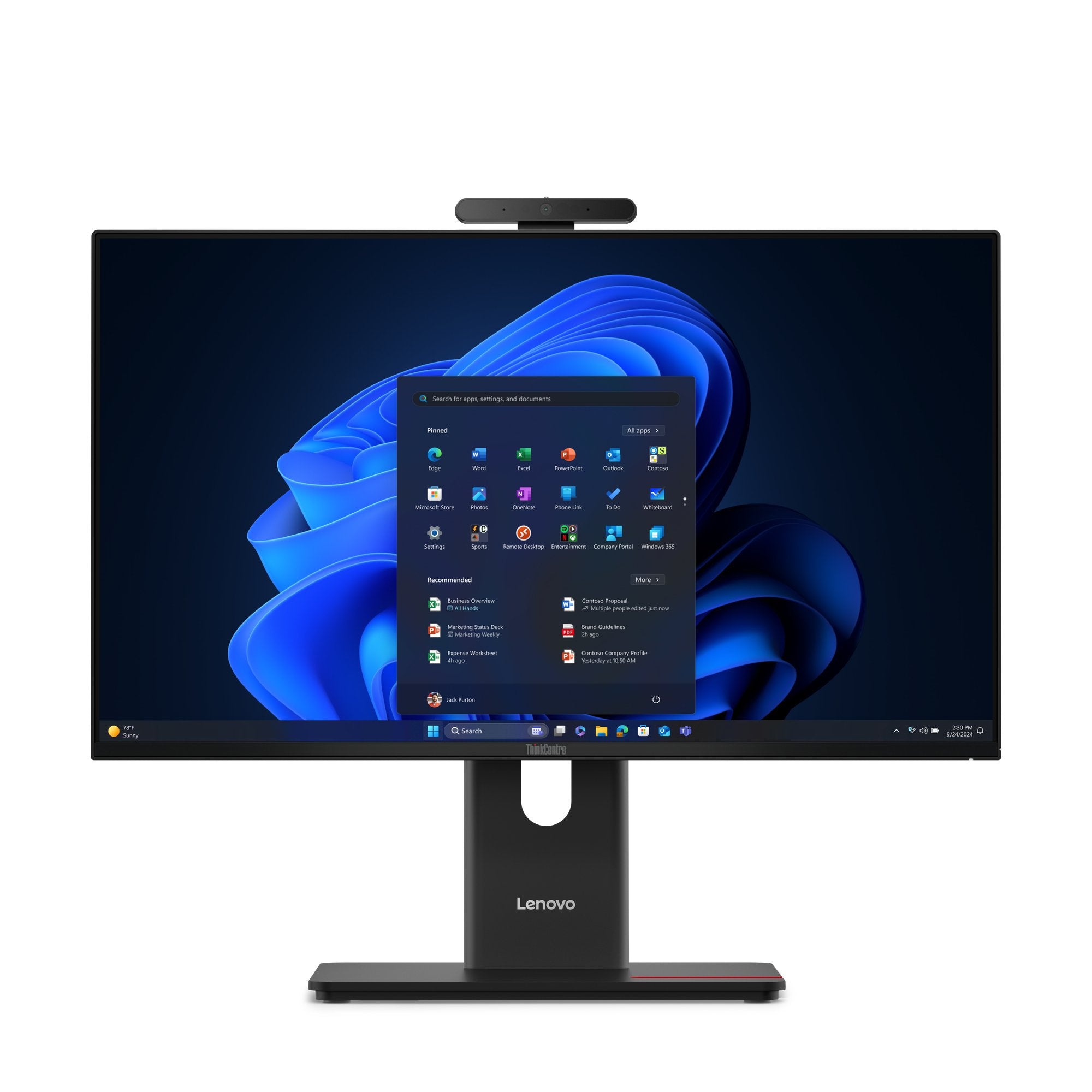 Lenovo Thinkcentre M70a Gen 6 13ay Todo En Uno Con Soporte Para Monitor Full Function Core Ultra 5 225t / Hasta 4.9 Ghz Ram 16 Gb Ssd 512 Gb Tcg Opal Encryption 2 Nvme Intel Graphics Gigabit Ethernet Ieee 802.11ax (Wi-Fi 6e) Bluetooth 5.3