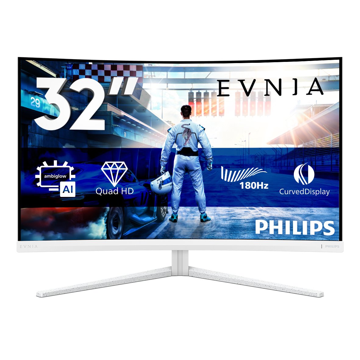 EAN 8721038002614 - Philips Evnia 5000 32M2C5501/00 pantalla para PC 80 cm (31.5") 2560 x 1440 Pixeles Quad HD LCD Blanco imagen 2
